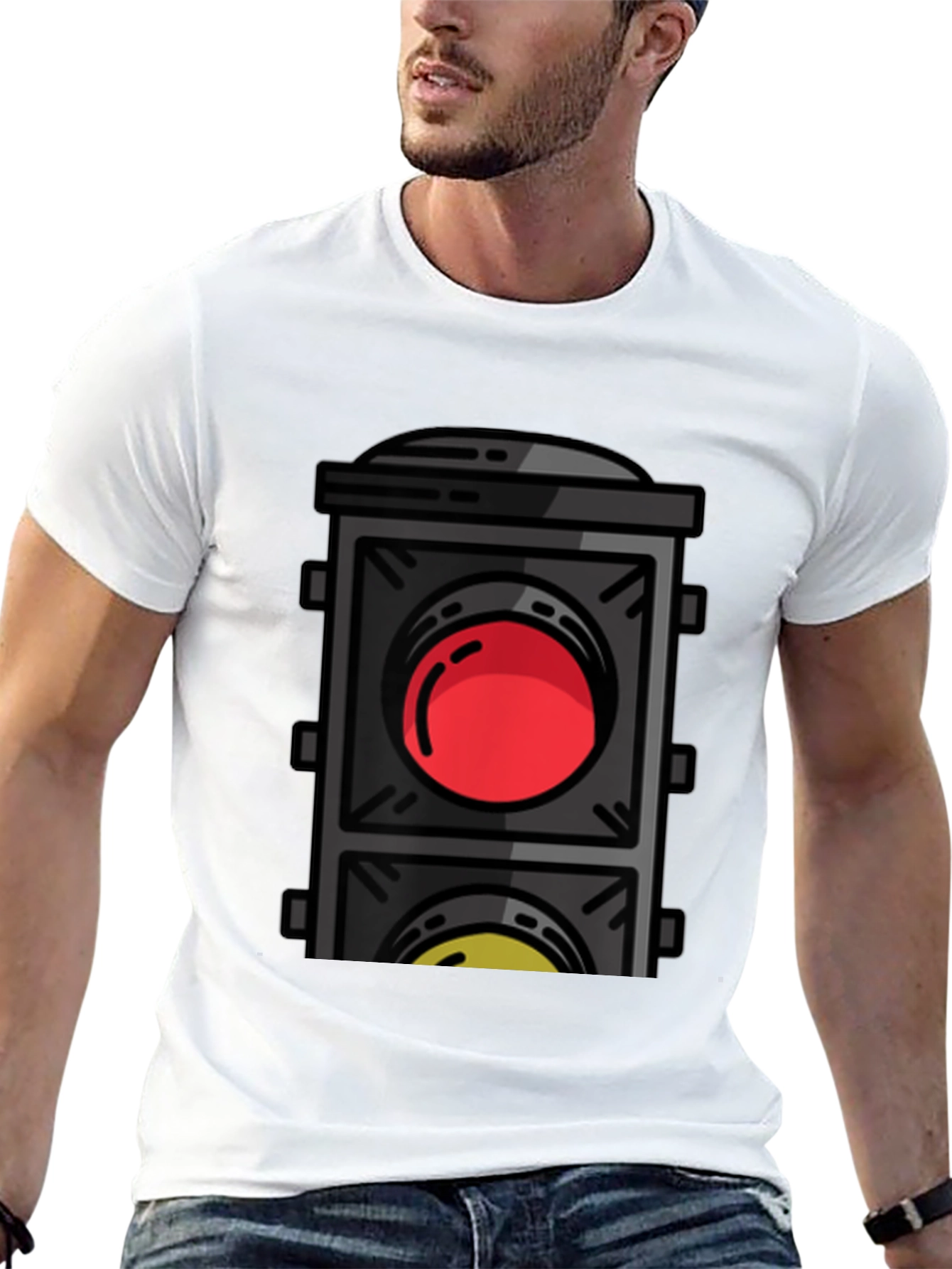 Traffic Light Graphic Tee - Stop & Go Style