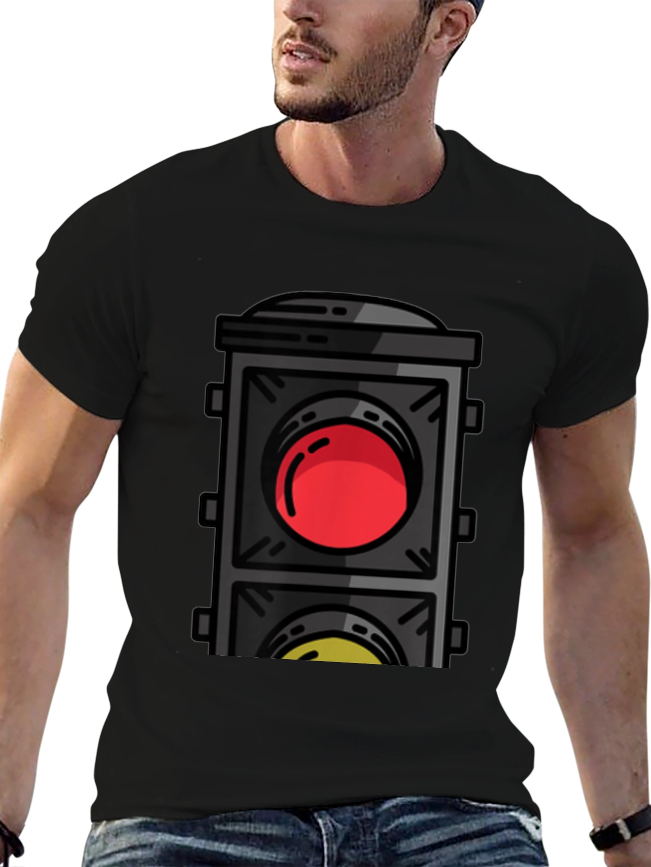 Traffic Light Graphic Tee - Stop & Go Style