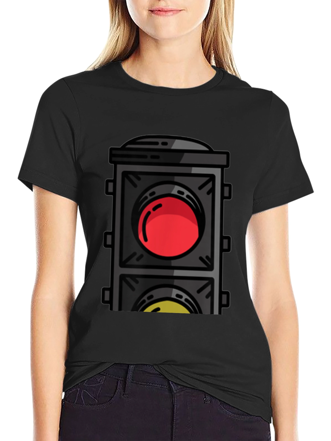 Traffic Light Graphic Tee - Stop & Go Style