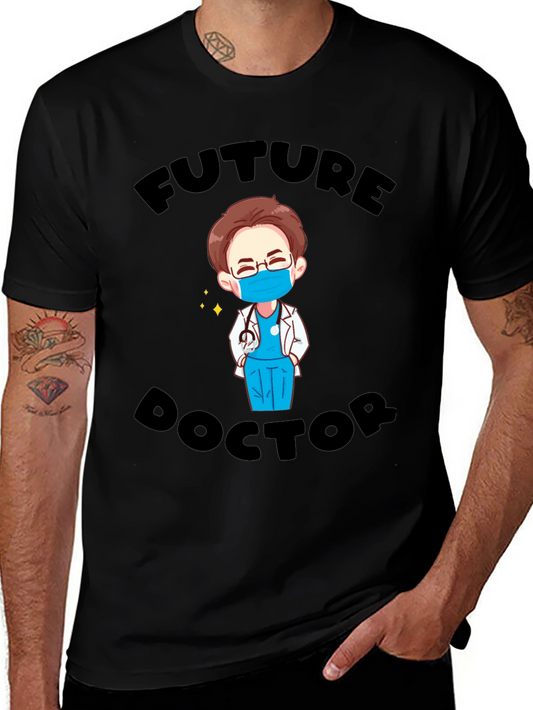 Future Doctor Cartoon Graphic T-Shirt