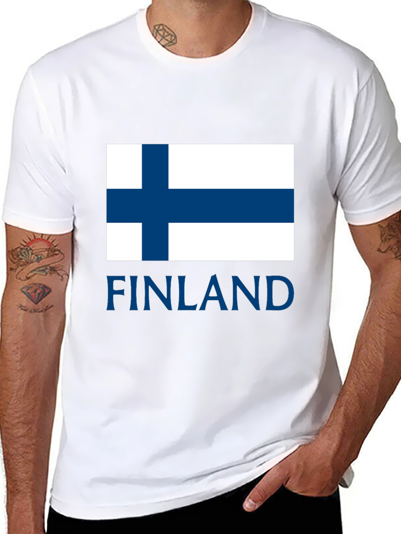 Finland Flag T-Shirt - Stylish National Pride Tee