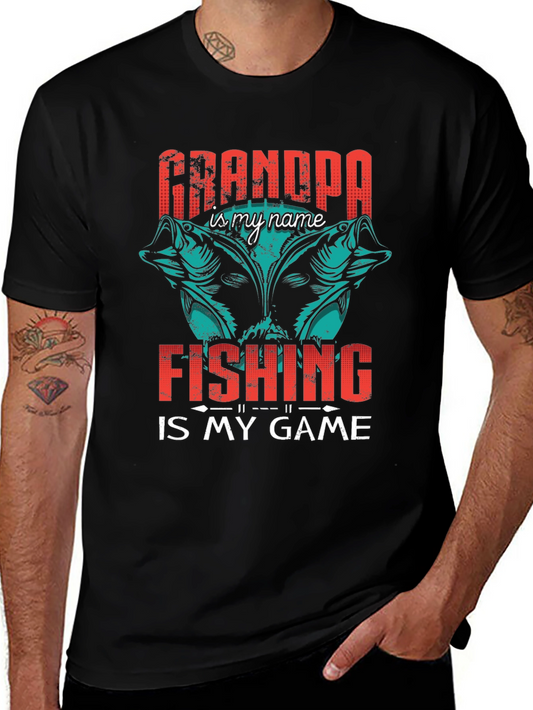 Grandpa Fishing Game T-Shirt