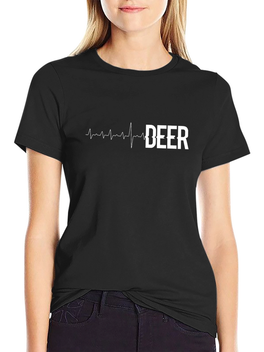 Beer Heartbeat T-Shirt - Funny Drinking Tee