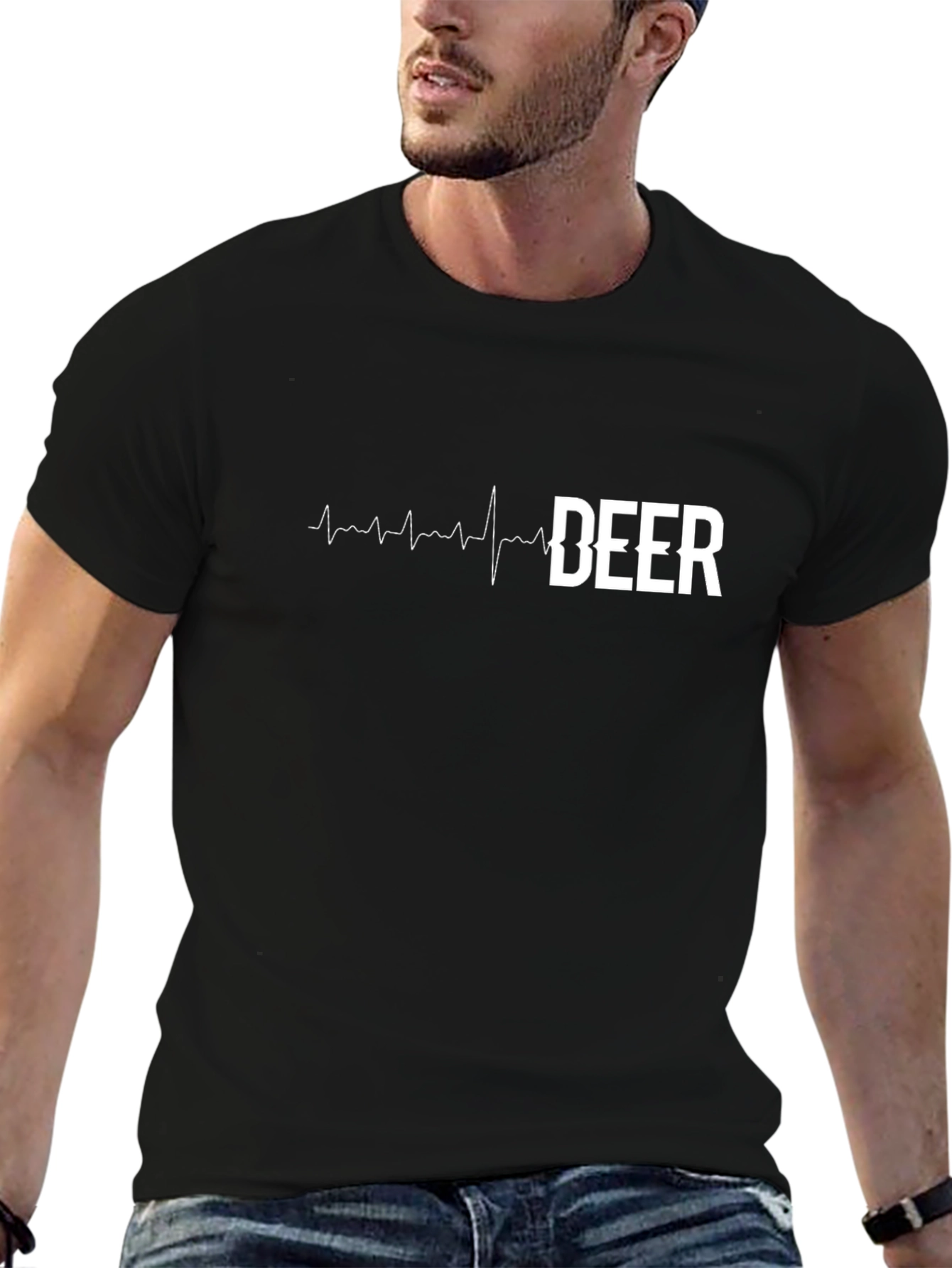 Beer Heartbeat T-Shirt - Funny Drinking Tee