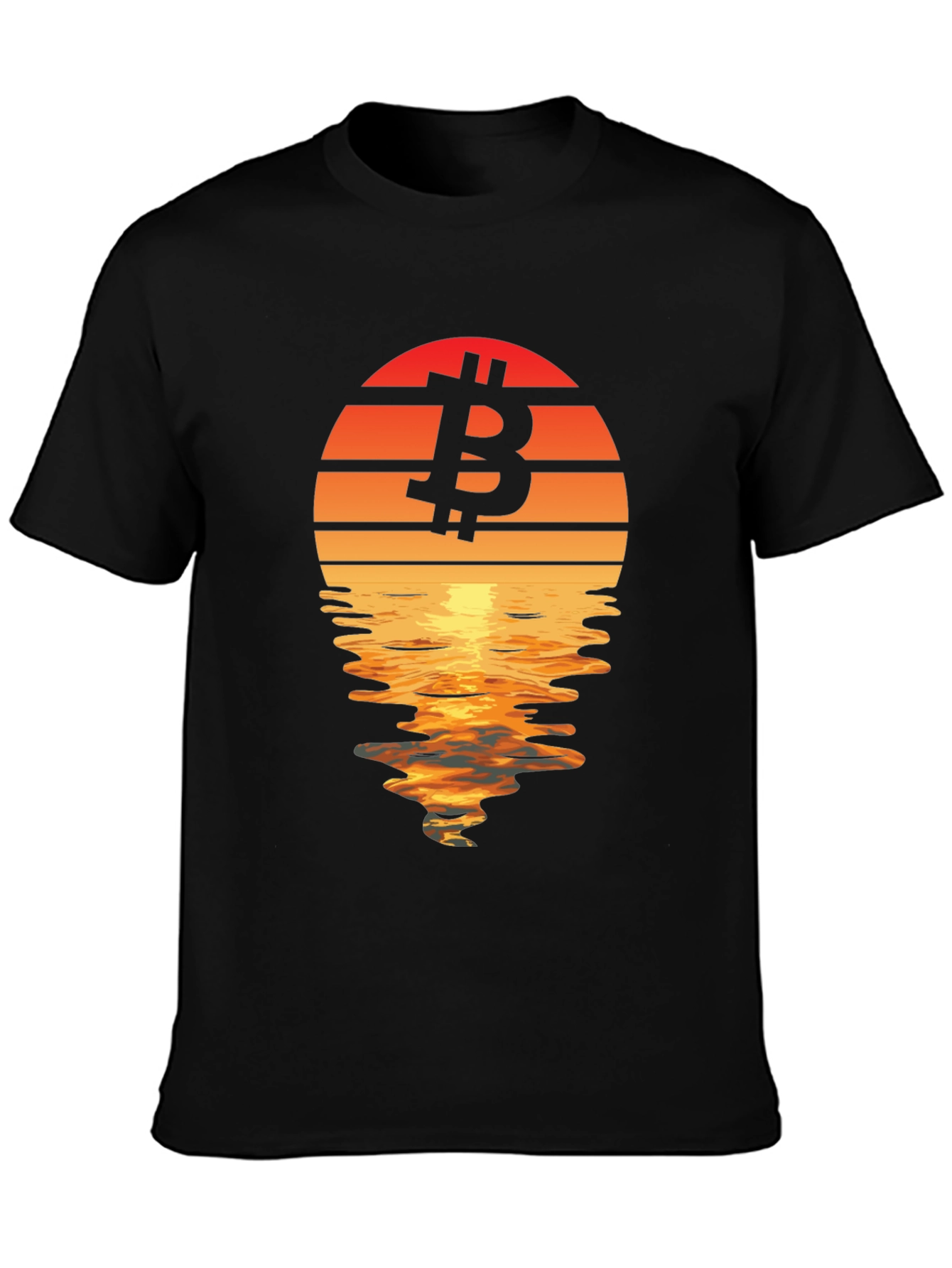 Bitcoin Sunset T-Shirt - Crypto Investor Apparel