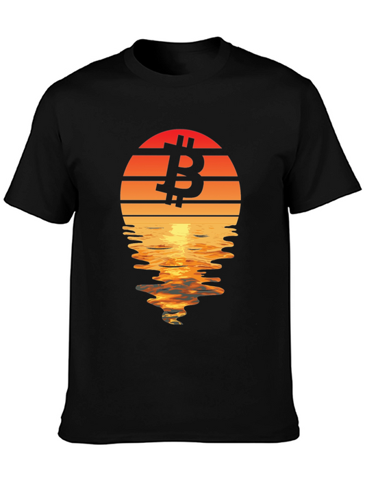 Bitcoin Sunset T-Shirt - Crypto Investor Apparel