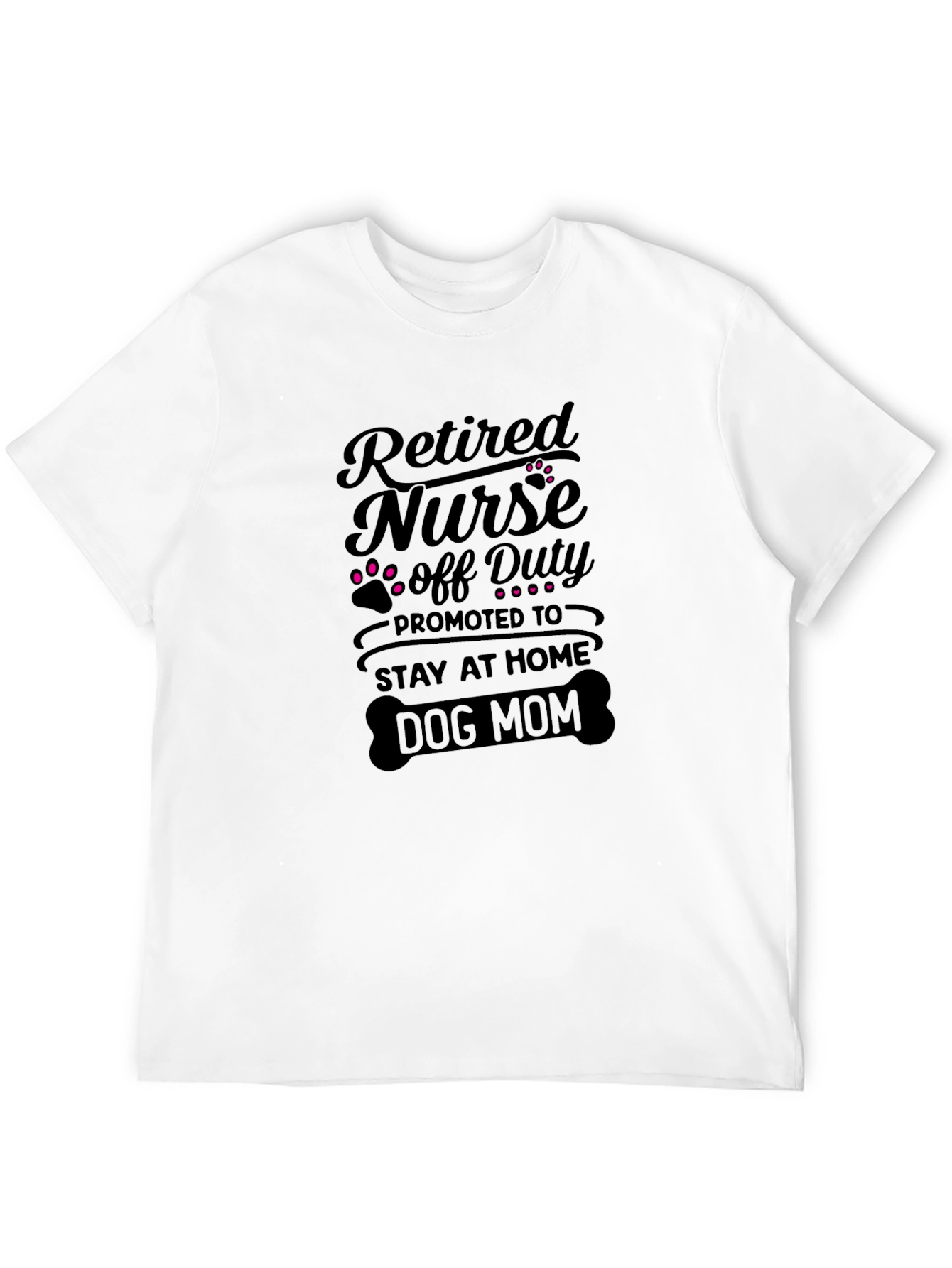 Retired Nurse Dog Mom T-Shirt