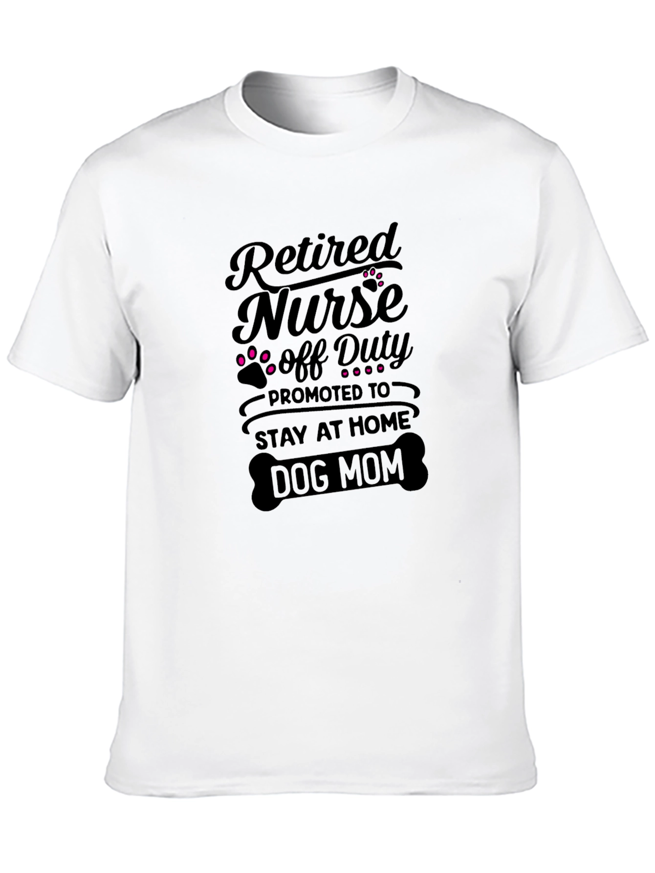 Retired Nurse Dog Mom T-Shirt