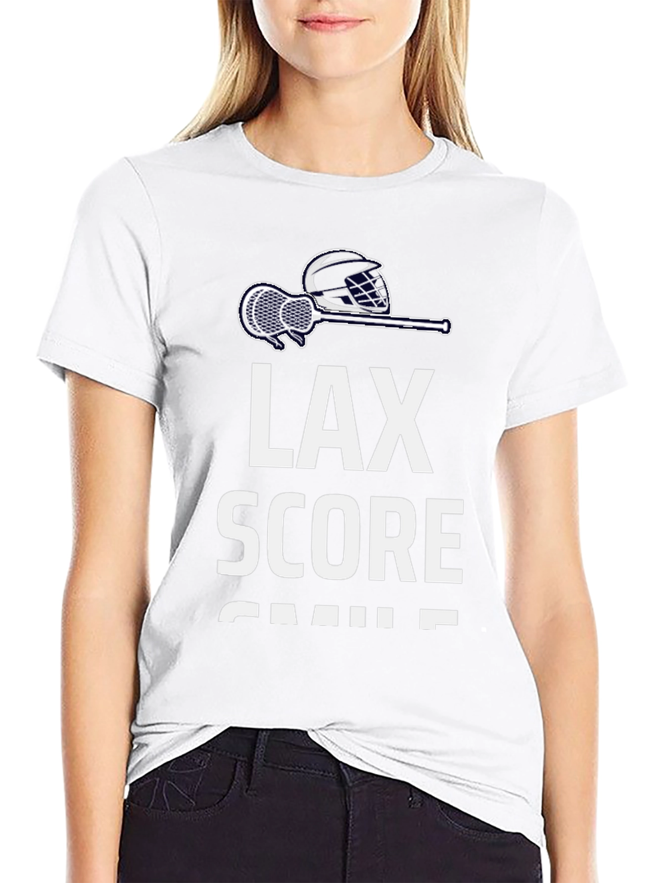 LAX Score Smile Mens Graphic T-Shirt
