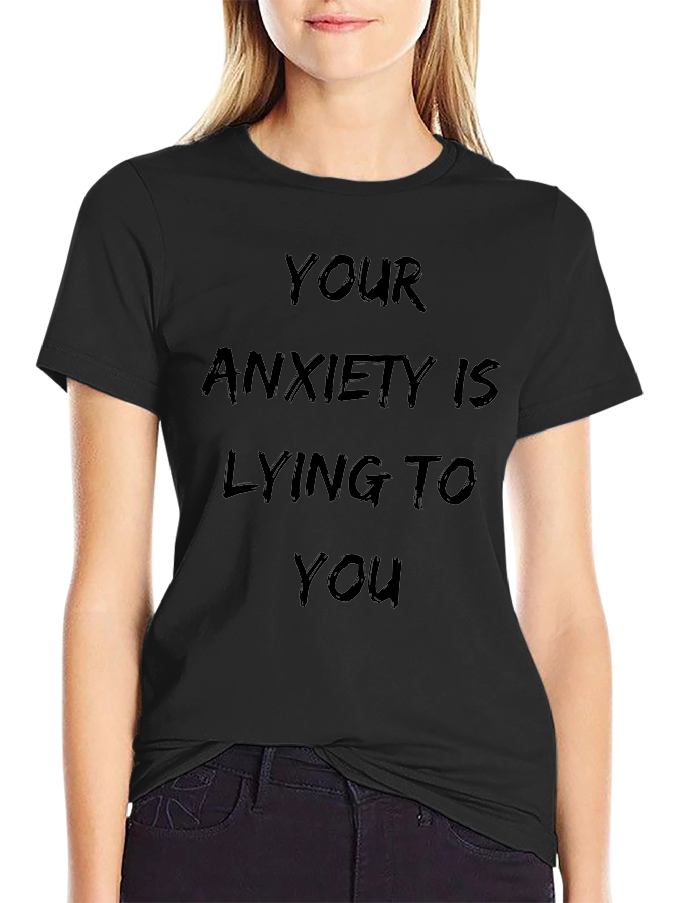 Anxiety Awareness Black T-Shirt