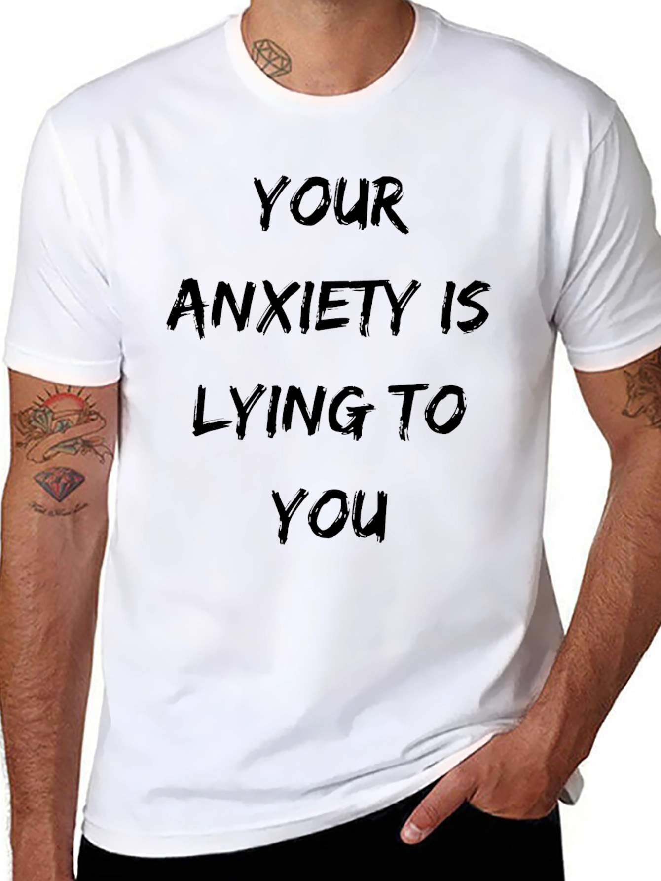 Anxiety Awareness Black T-Shirt