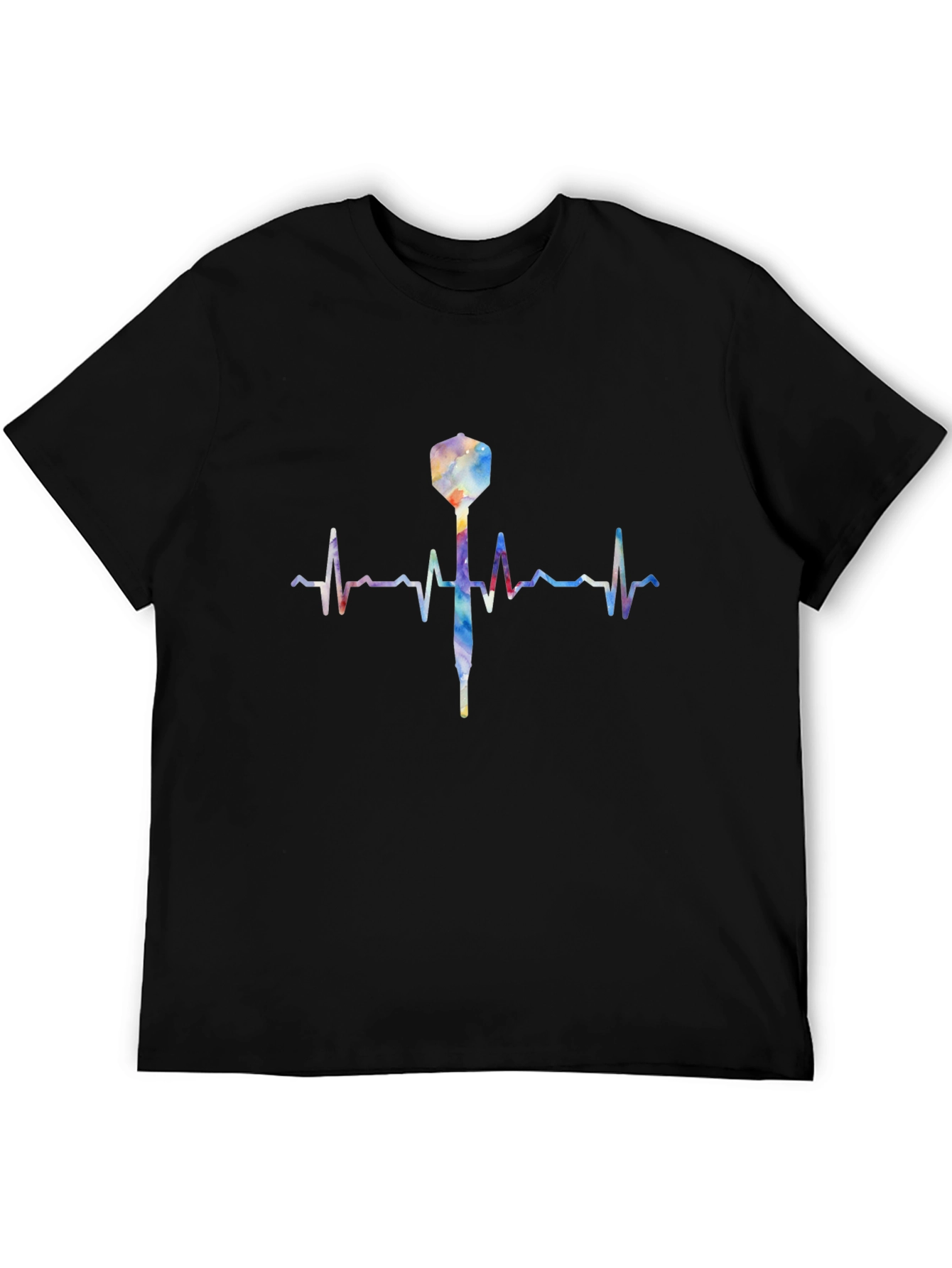 Dart Heartbeat T-Shirt - Black Casual Tee