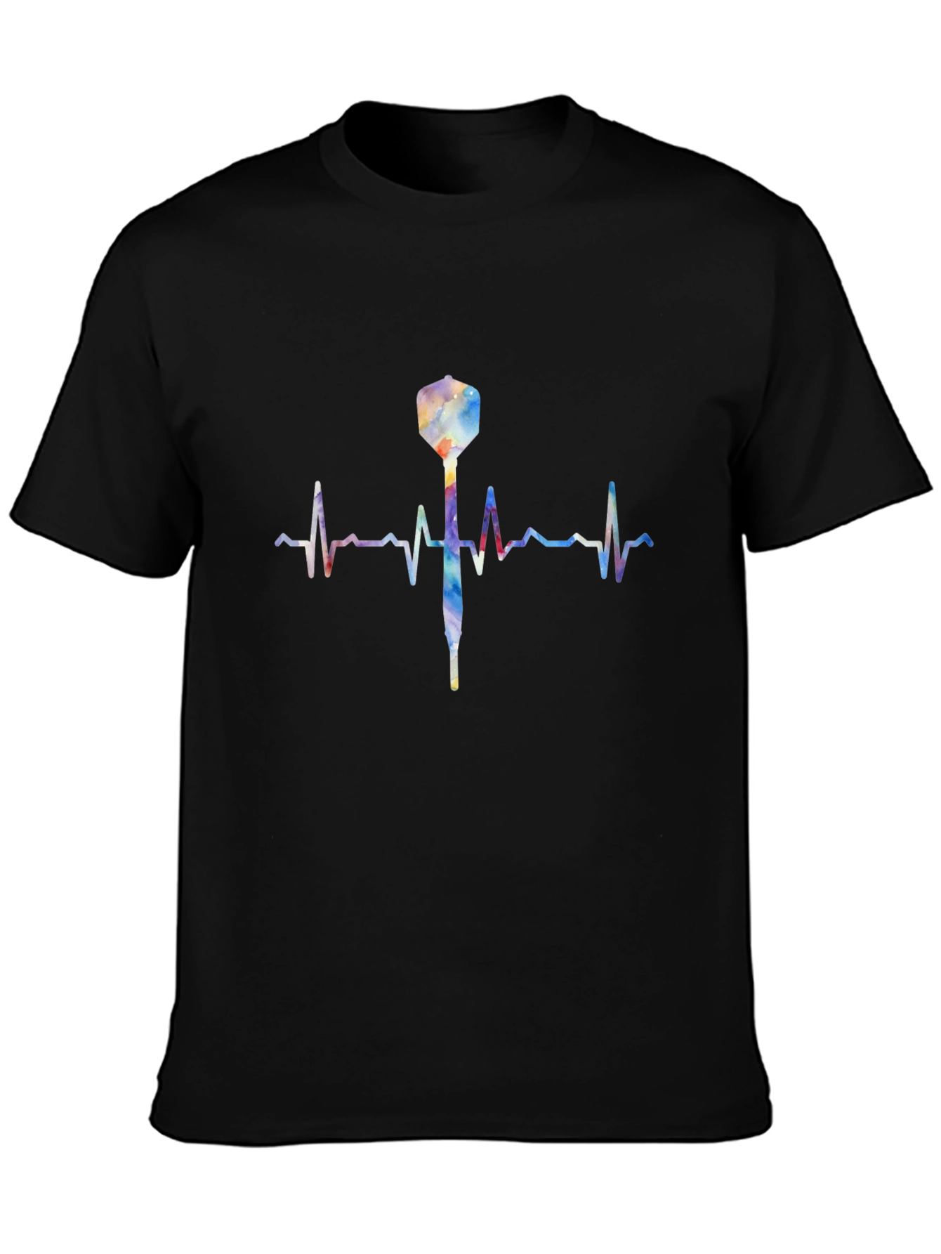 Dart Heartbeat T-Shirt - Black Casual Tee