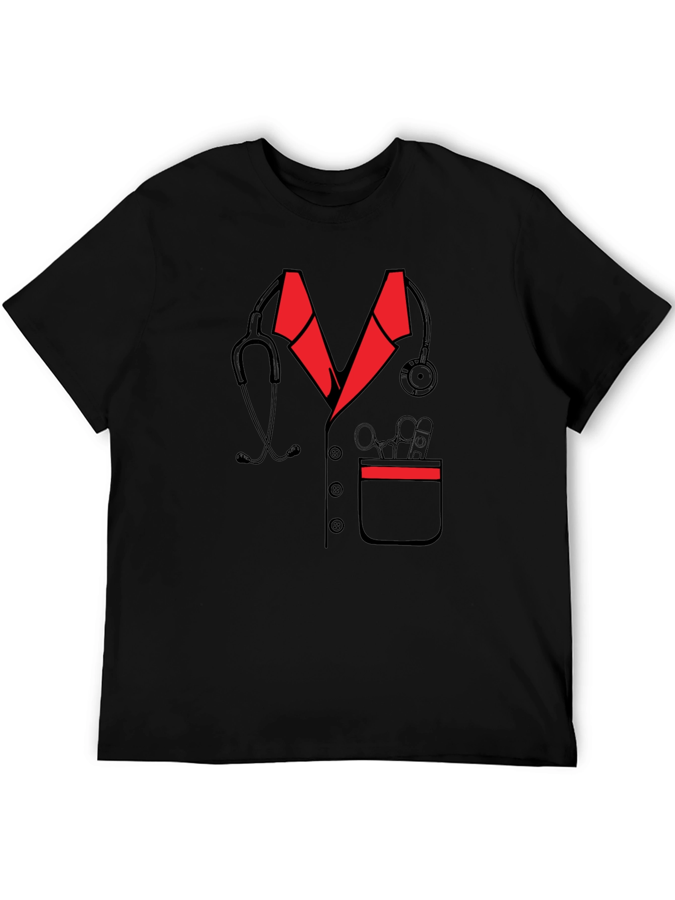 Doctor Outfit Graphic T-Shirt - Medical Professional Tee