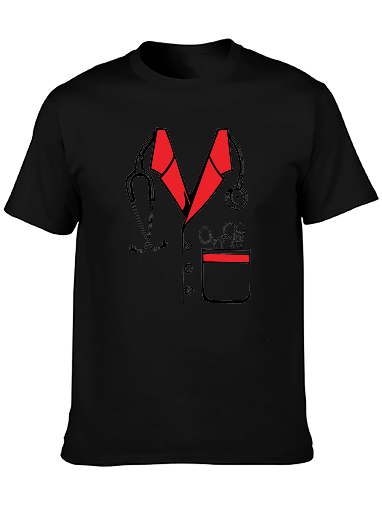 Doctor Outfit Graphic T-Shirt - Medical Professional Tee