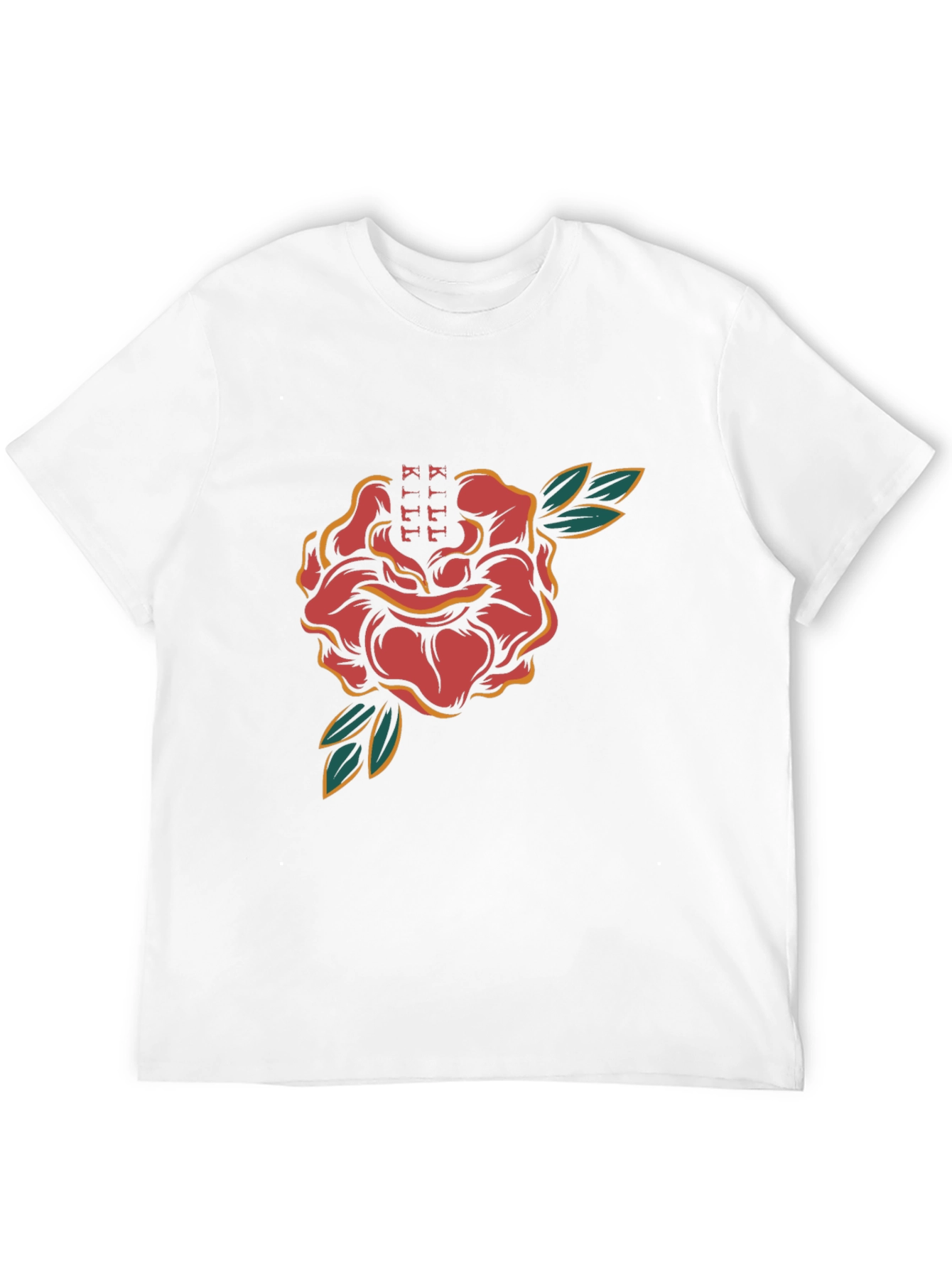 Rose Tattoo Graphic Black T-Shirt