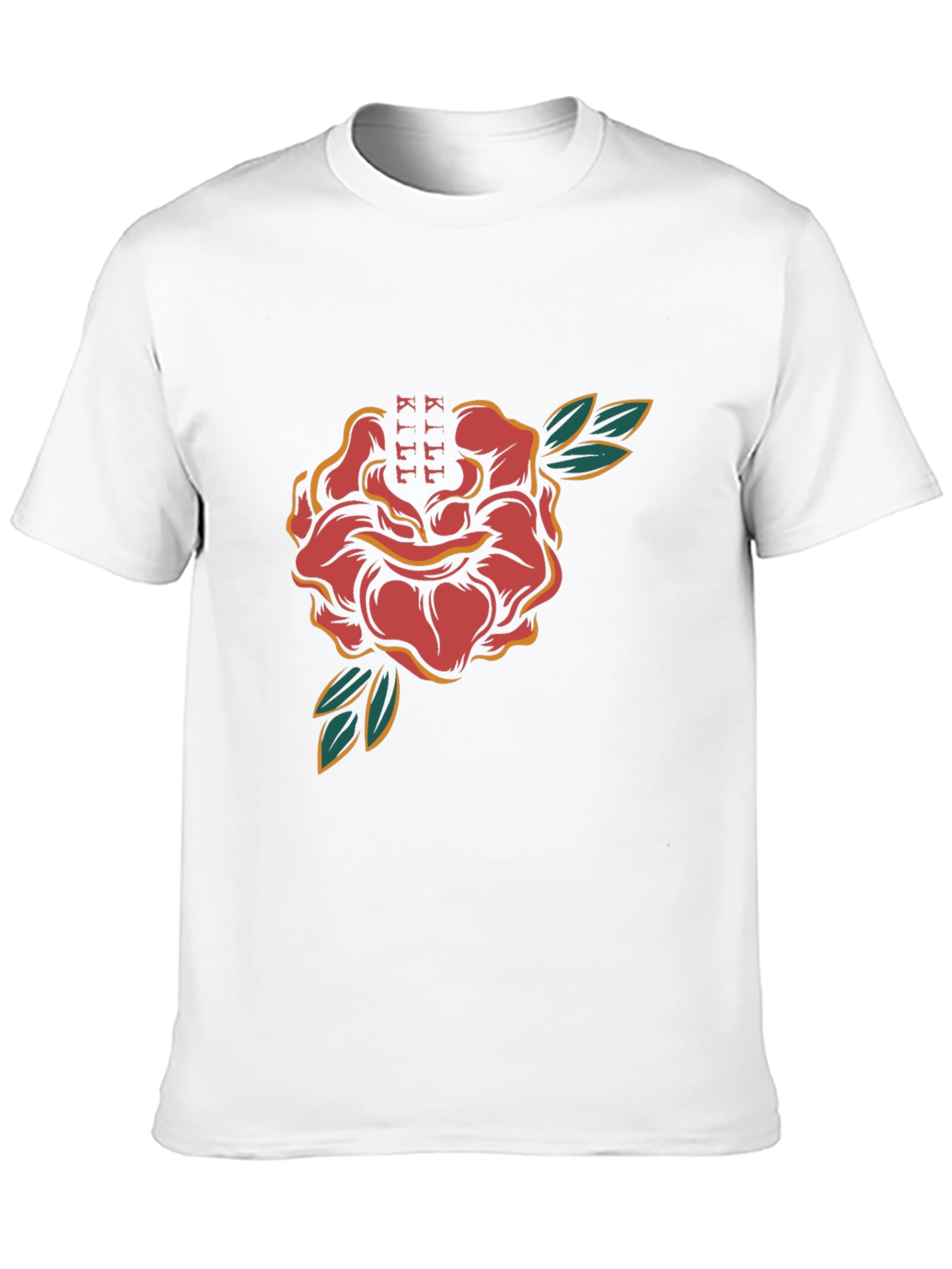 Rose Tattoo Graphic Black T-Shirt