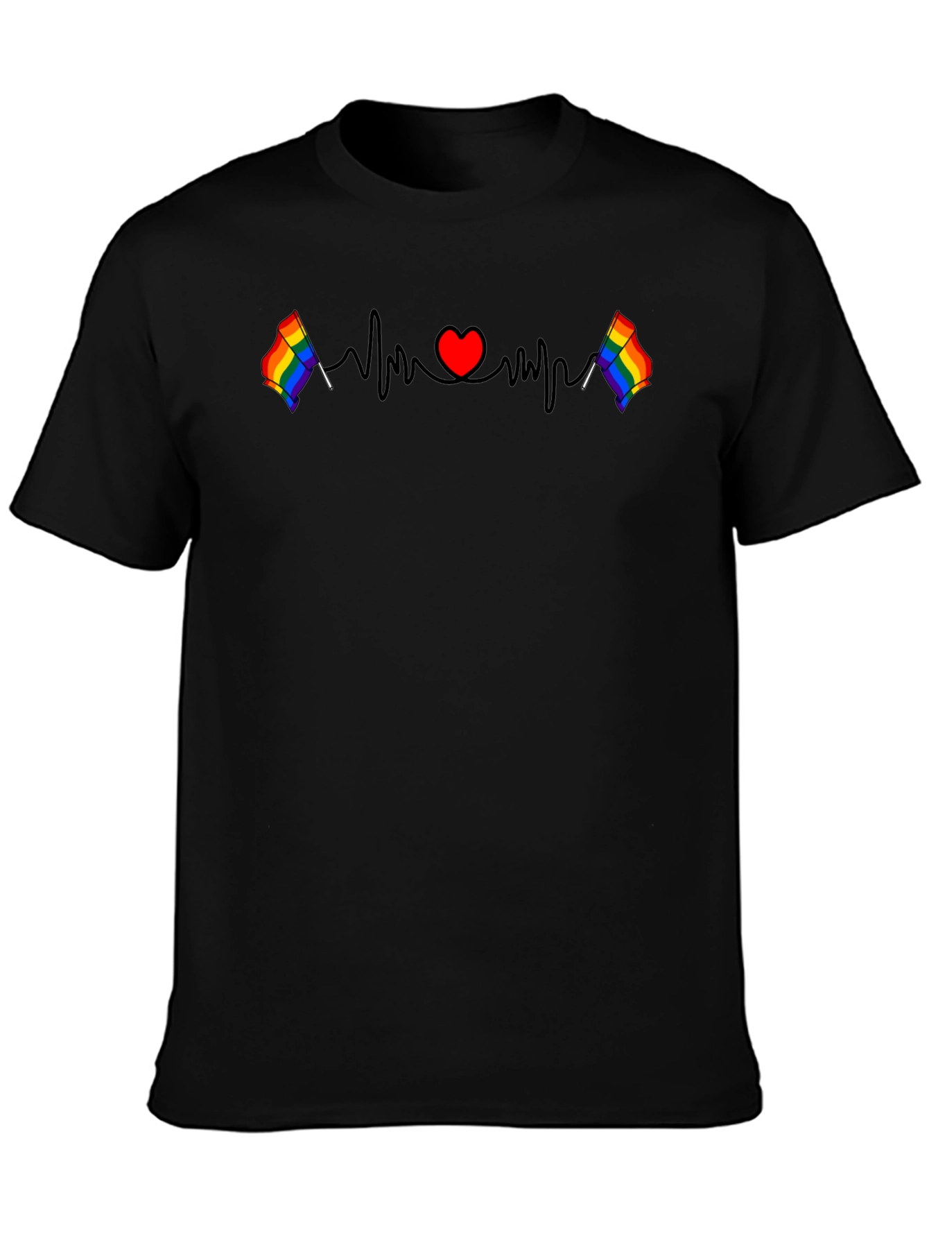LGBTQ Pride Heartbeat T-Shirt