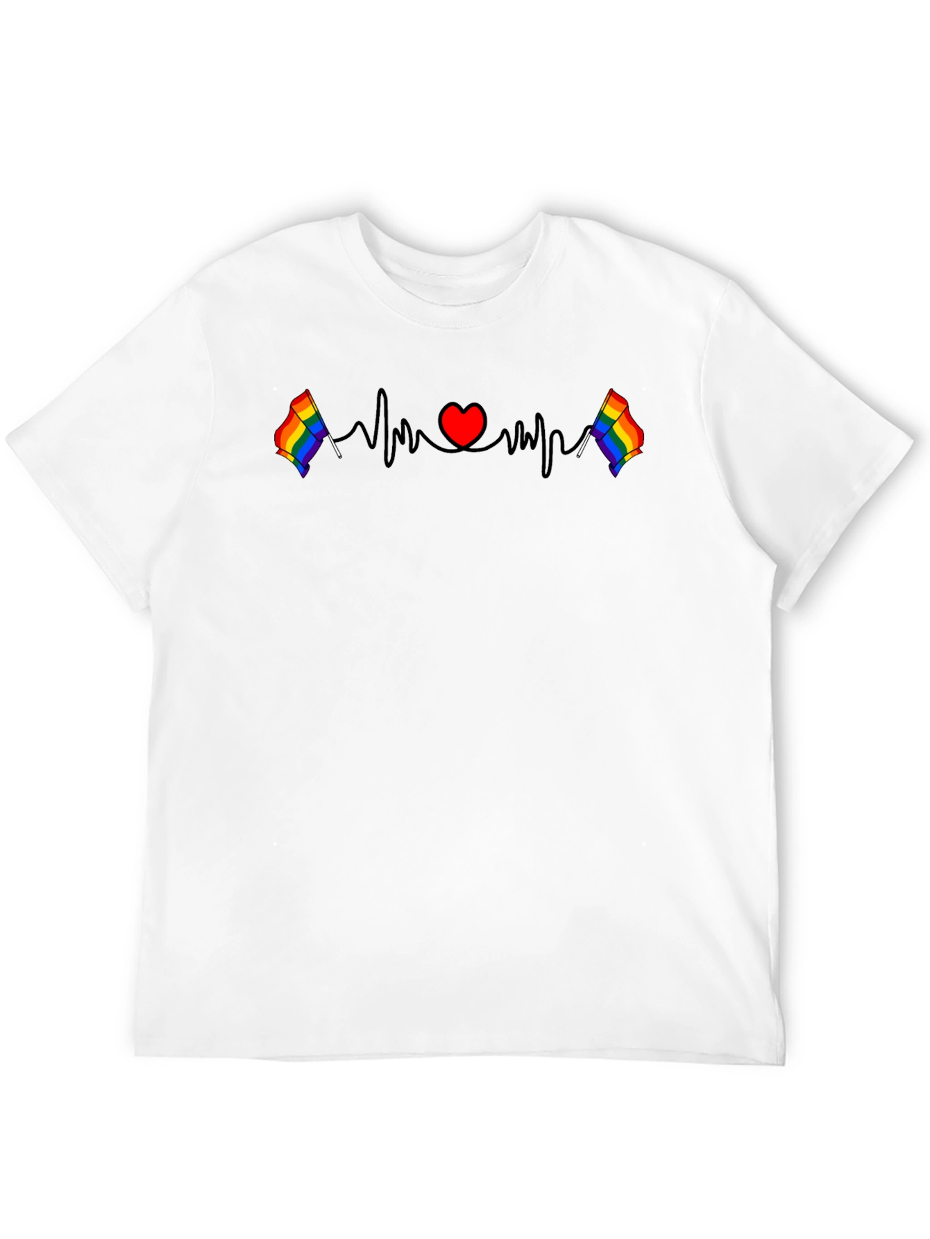 LGBTQ Pride Heartbeat T-Shirt