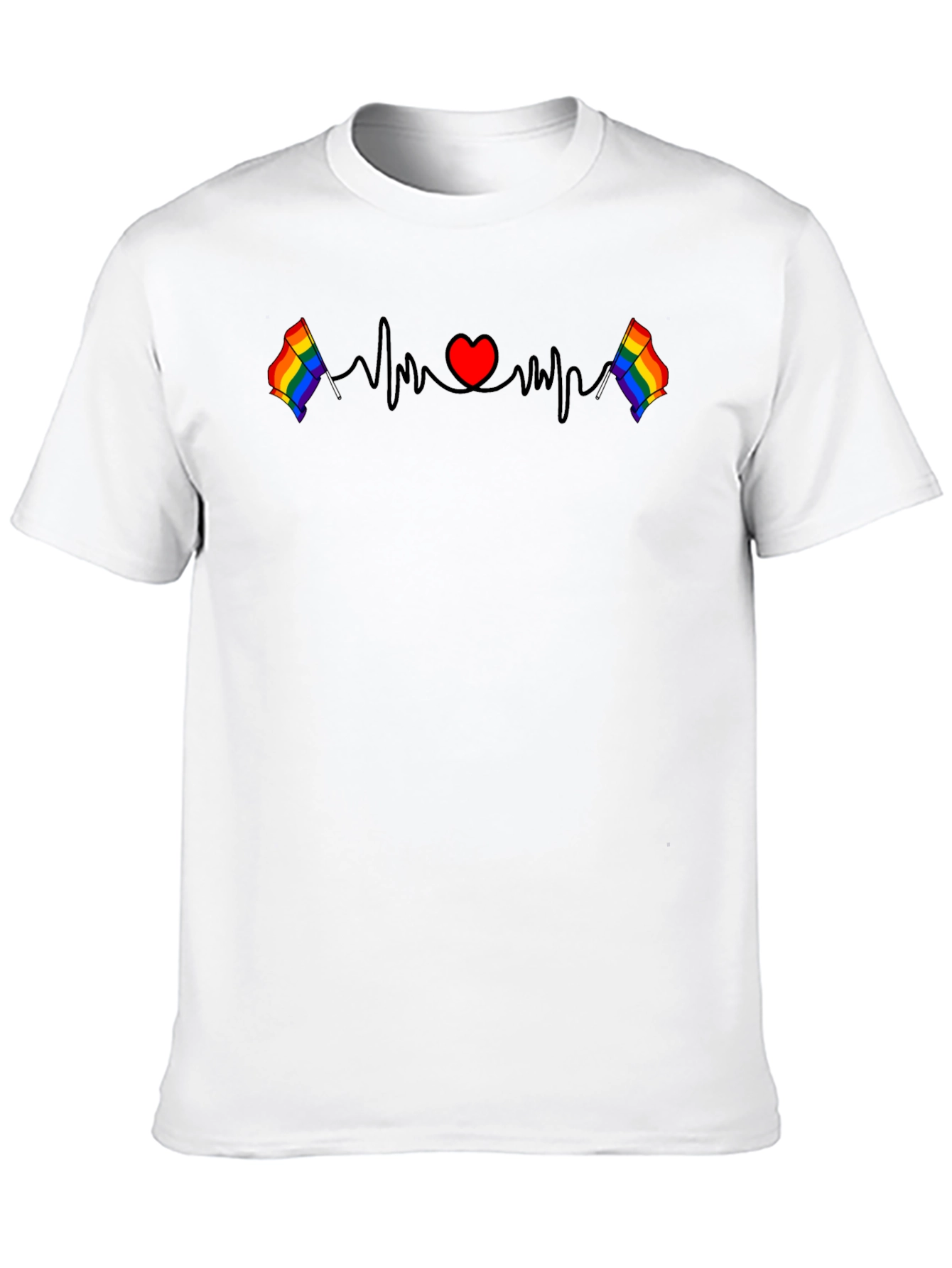 LGBTQ Pride Heartbeat T-Shirt