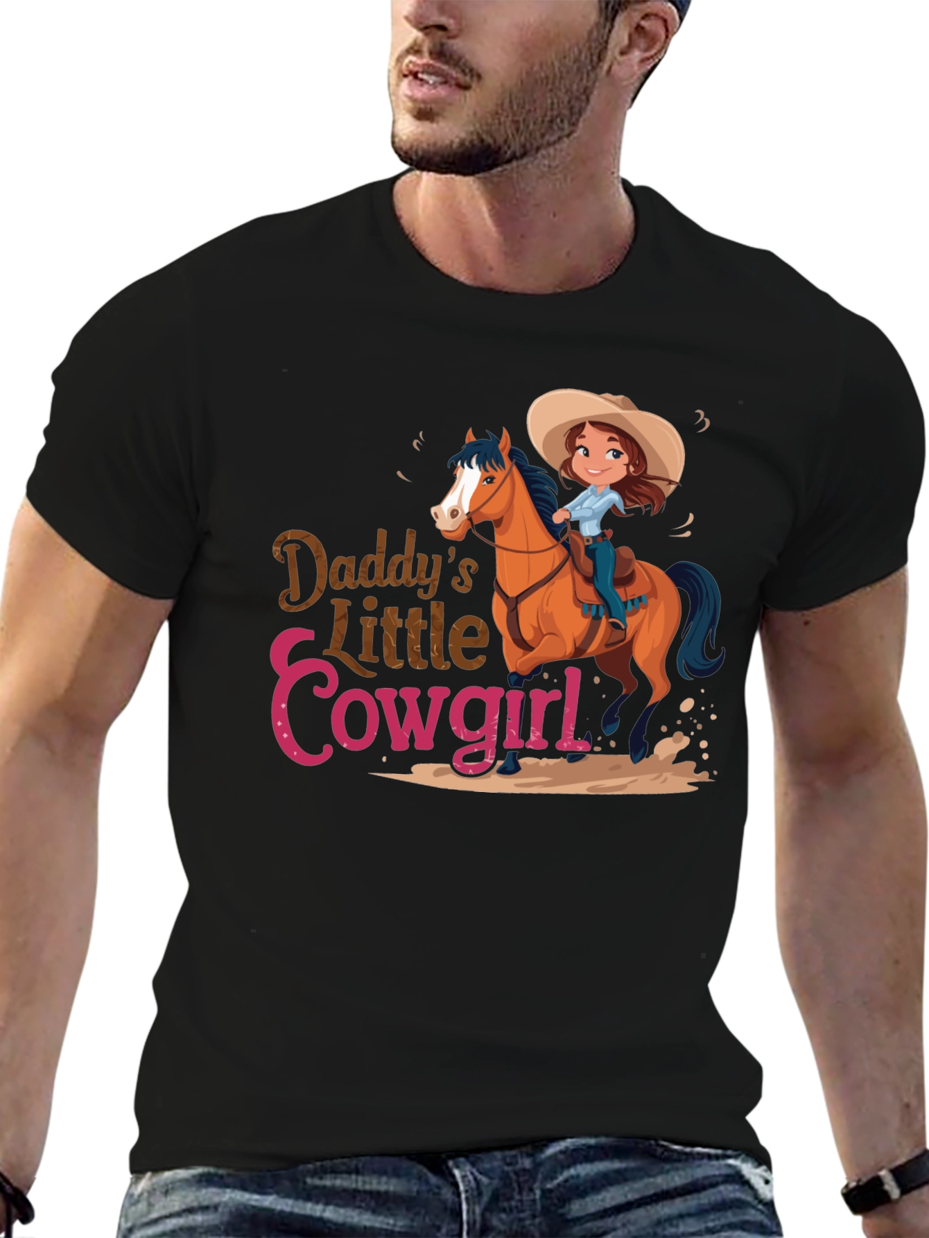Daddys Little Cowgirl Graphic Tee