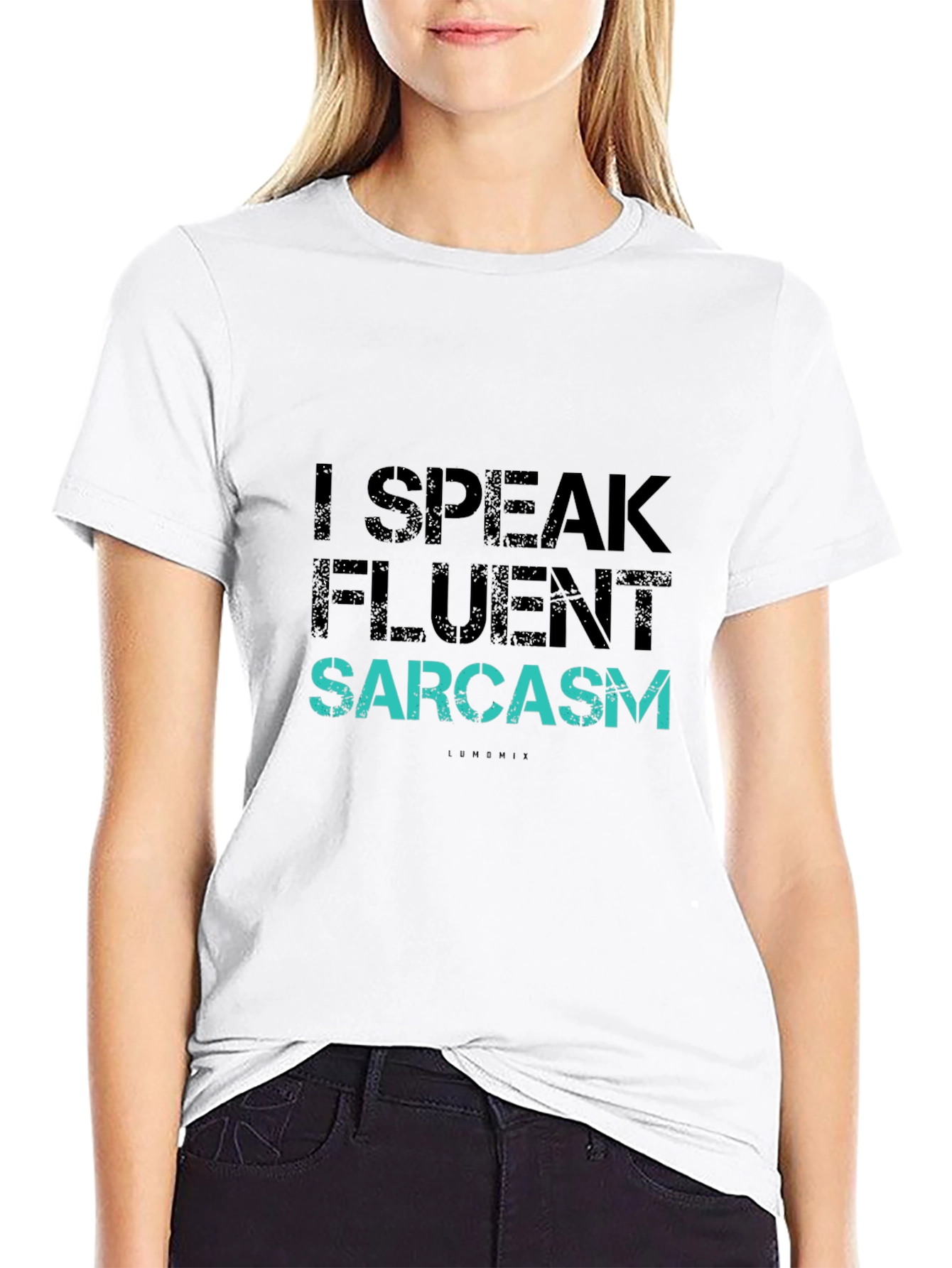 Funny I Speak Fluent Sarcasm Graphic T-Shirt