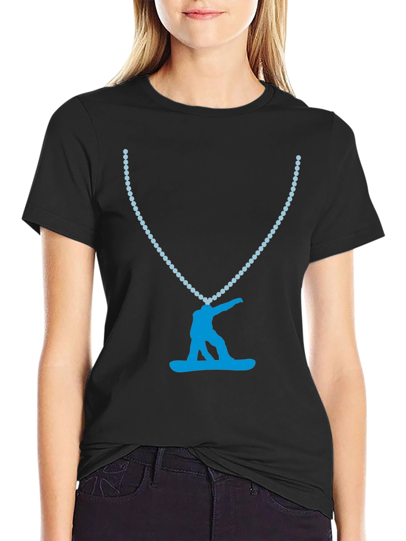 Snowboarder Pendant Tee - Cool Graphic Print