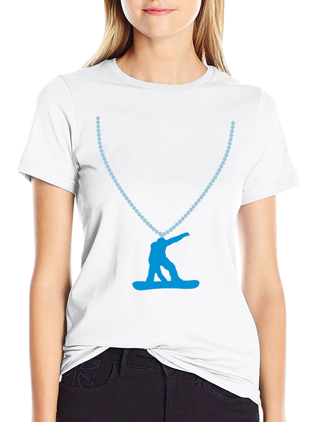 Snowboarder Pendant Tee - Cool Graphic Print