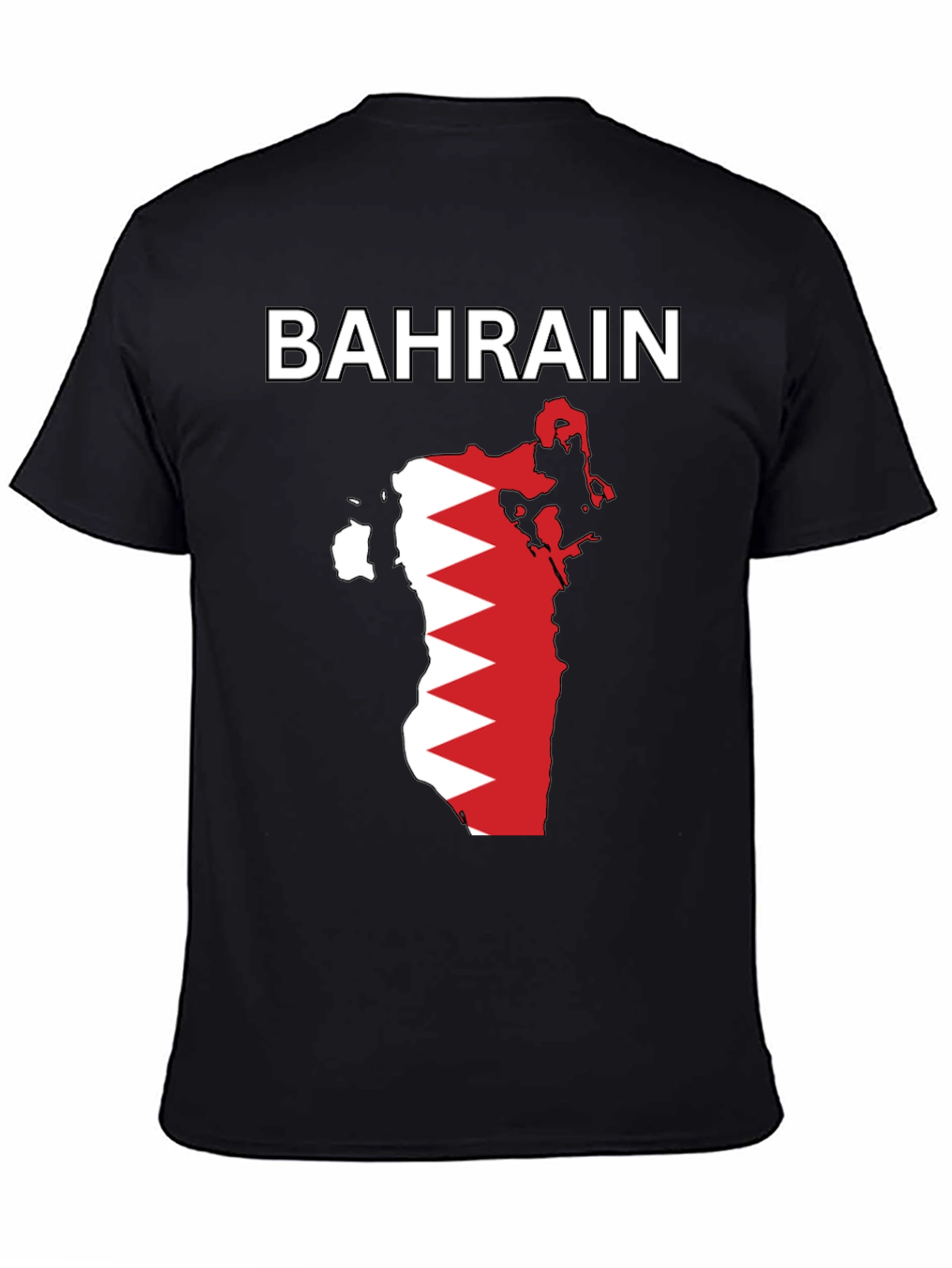 Bahrain Flag Map Graphic T-Shirt