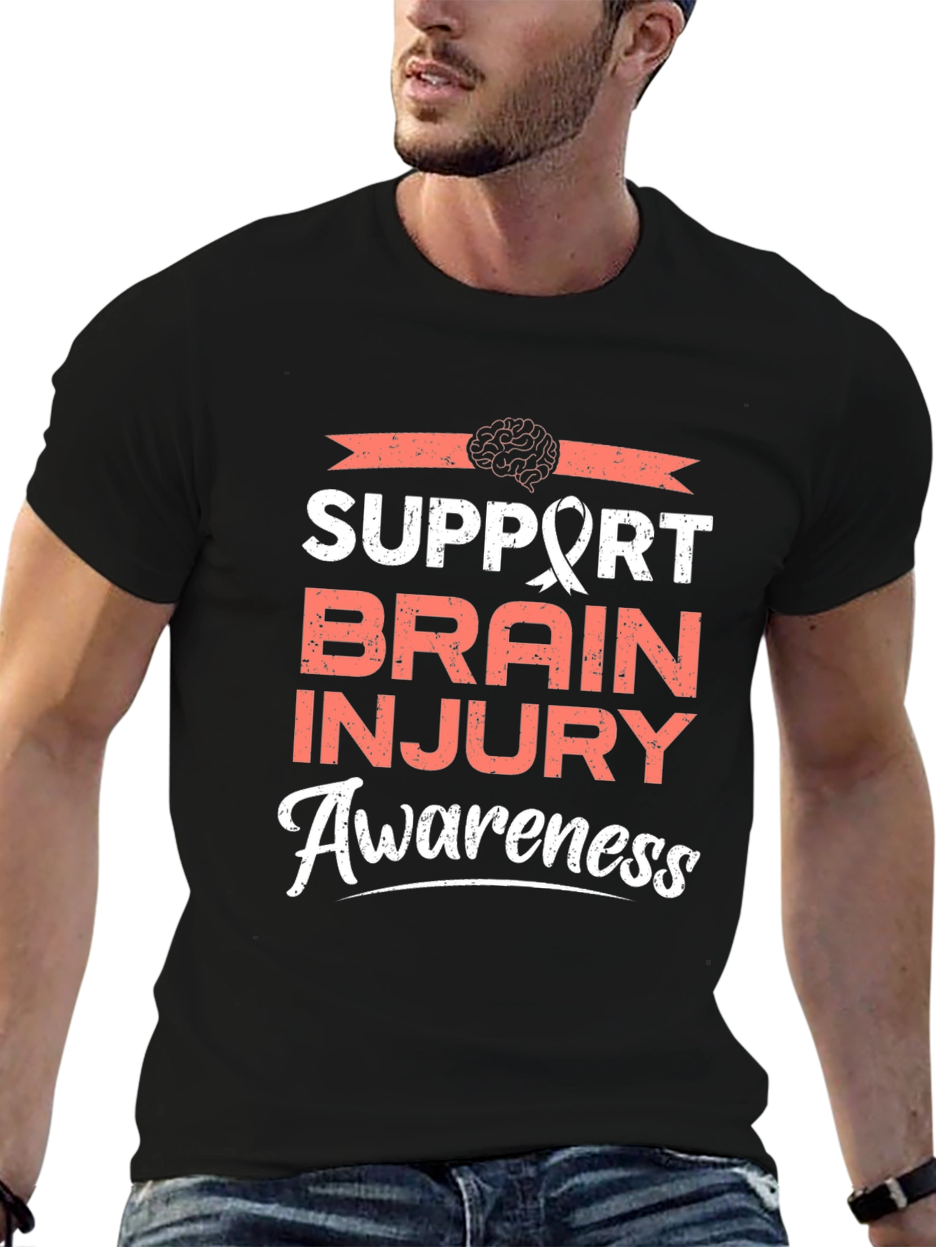 Support Brain Injury Awareness Graphic Tee