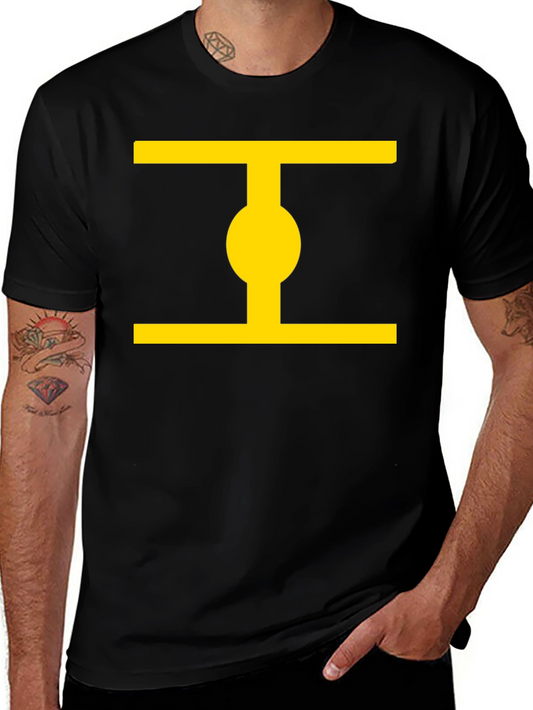 Geometric Graphic Tee - Stylish Minimalist Design