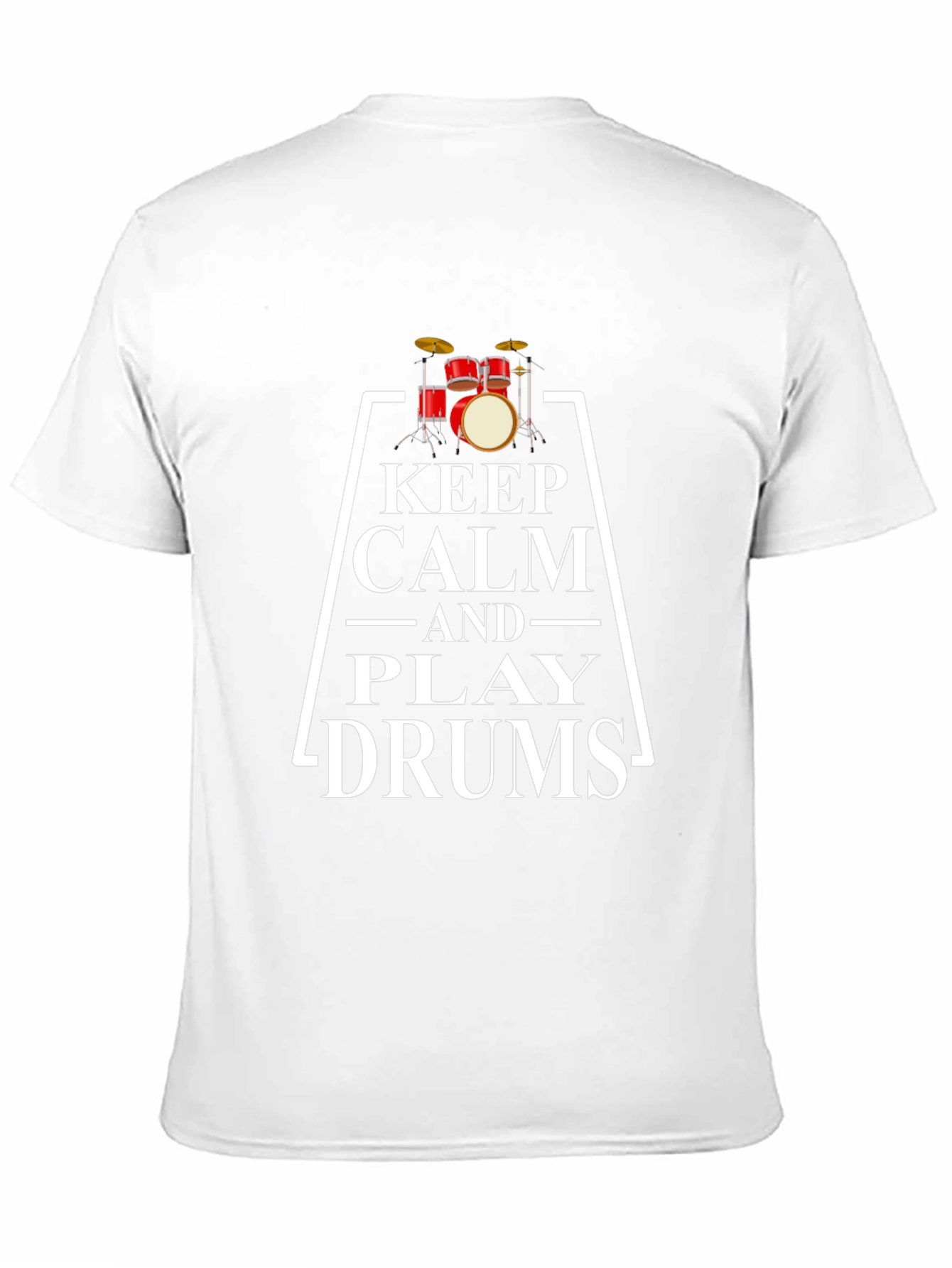 Keep Calm and Play Drums Graphic Tee