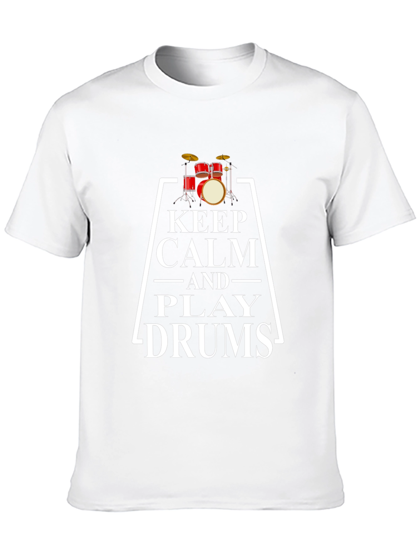 Keep Calm and Play Drums Graphic Tee