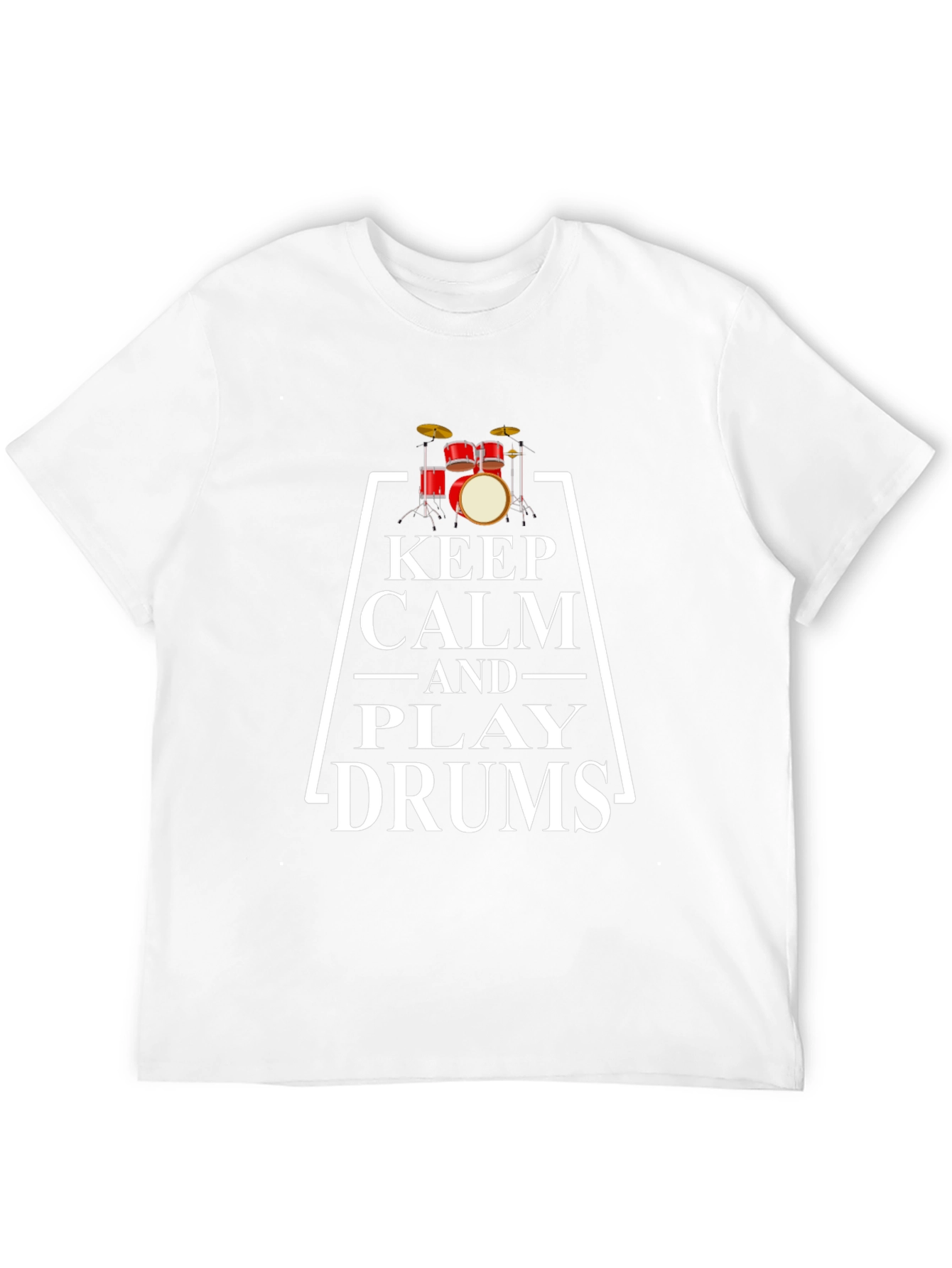 Keep Calm and Play Drums Graphic Tee