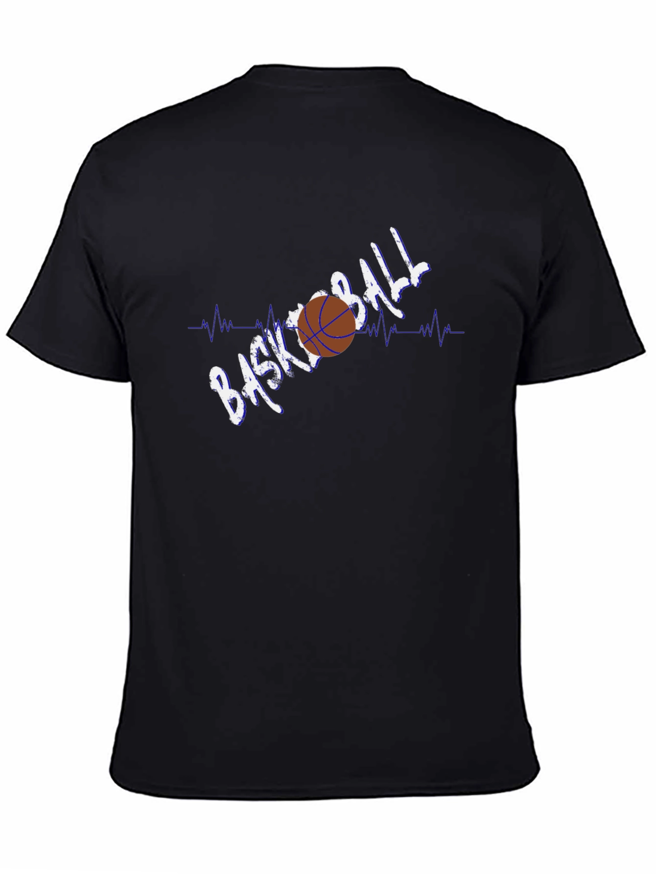 Basketball Heartbeat Graphic T-Shirt