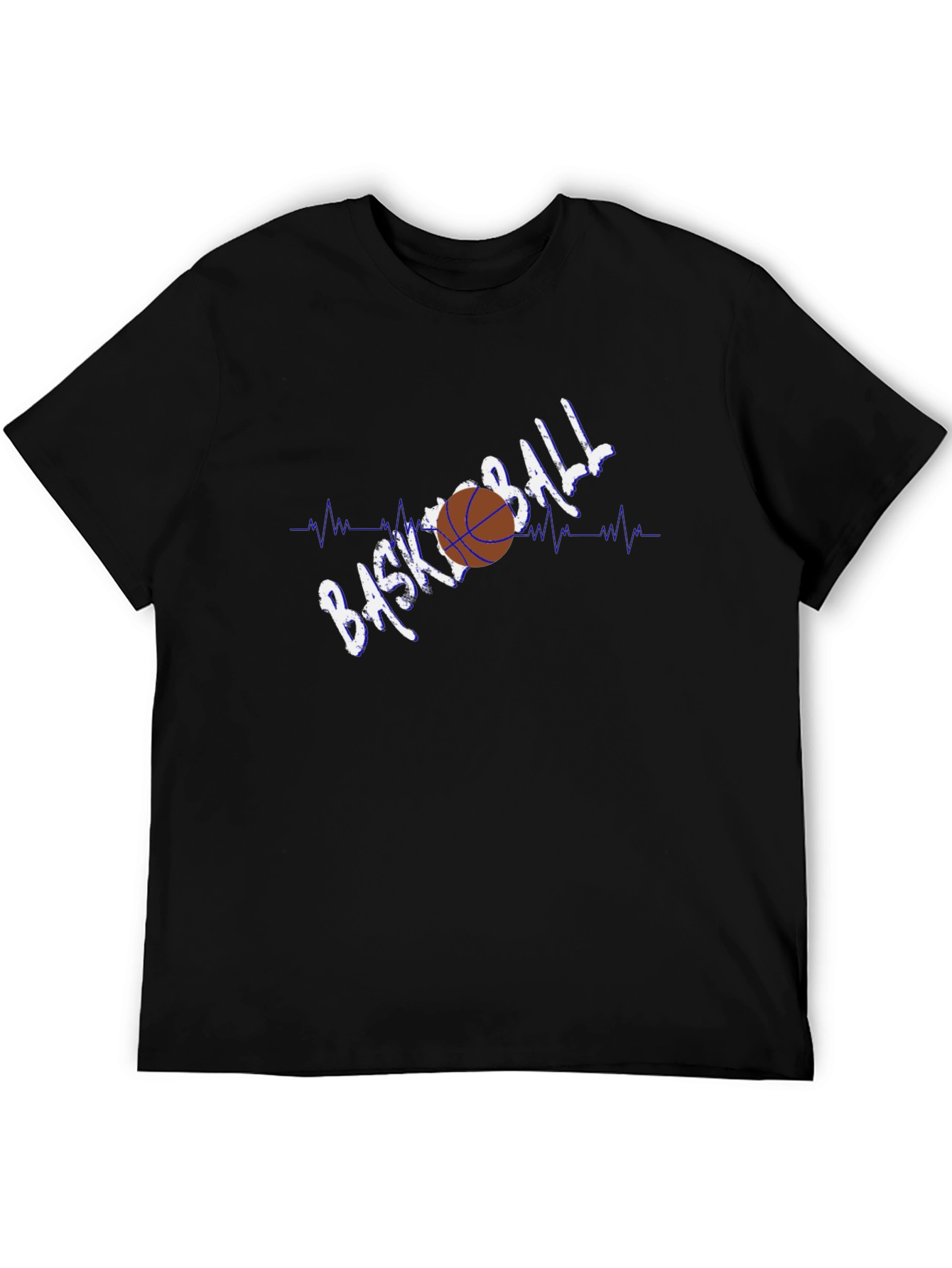 Basketball Heartbeat Graphic T-Shirt