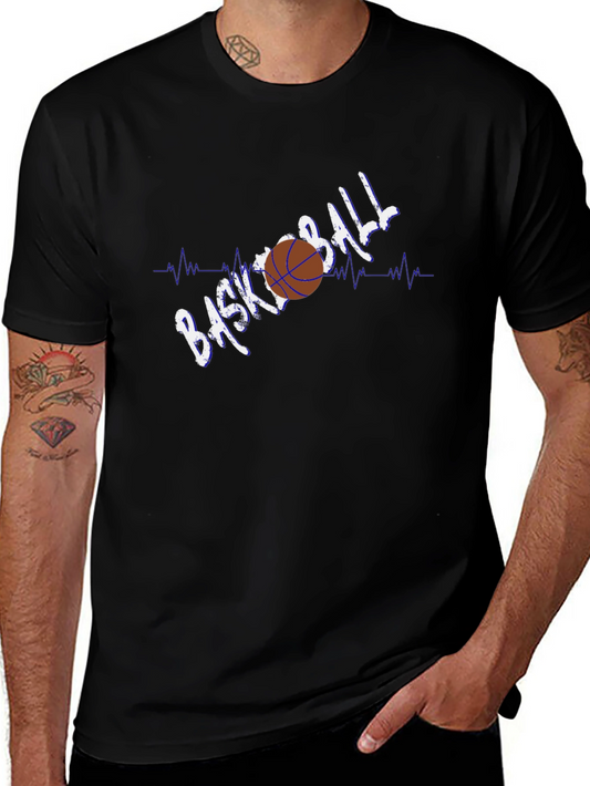 Basketball Heartbeat Graphic T-Shirt