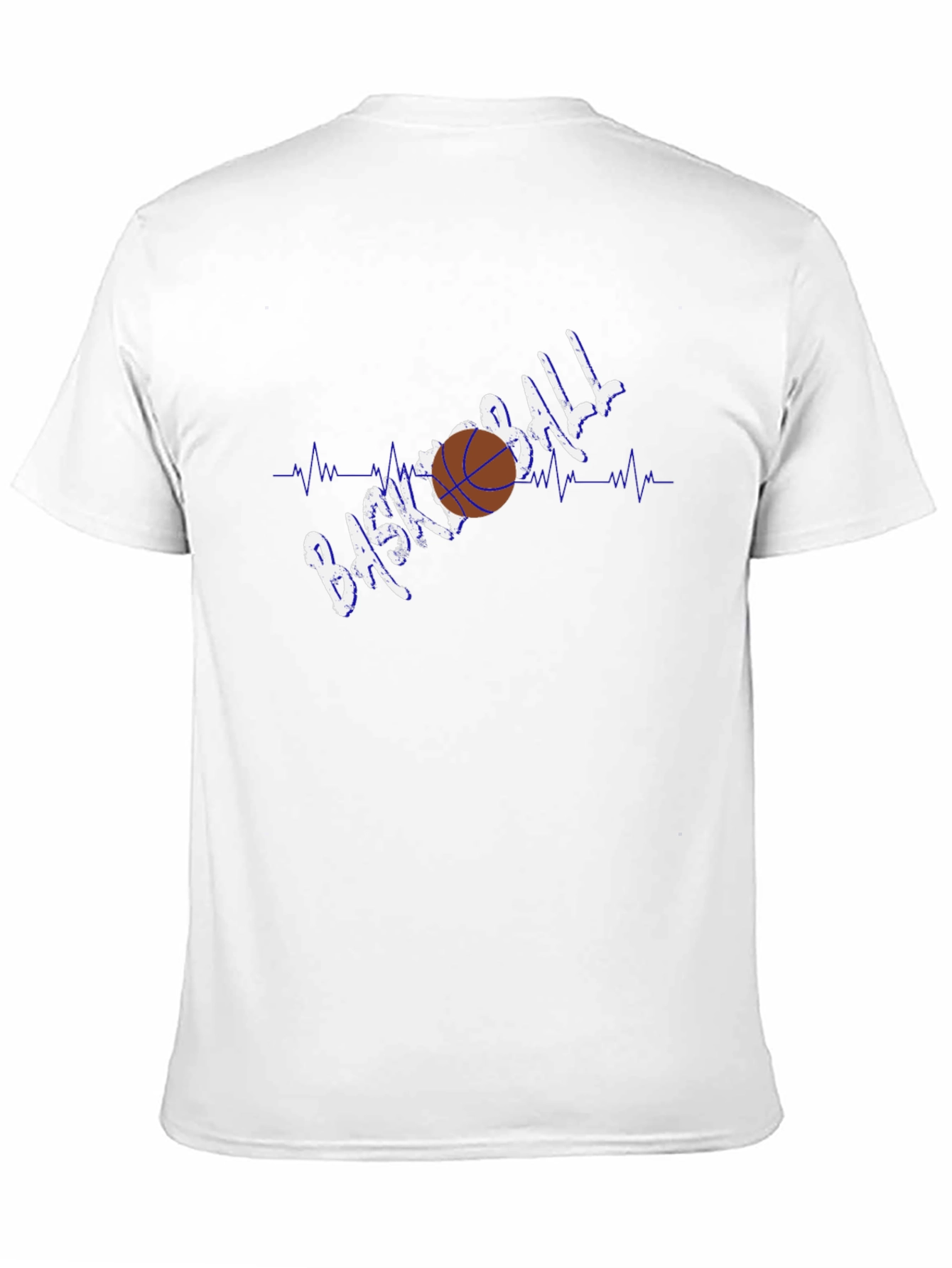 Basketball Heartbeat Graphic T-Shirt