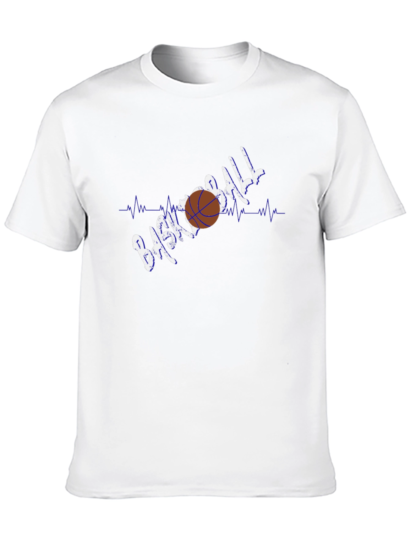 Basketball Heartbeat Graphic T-Shirt