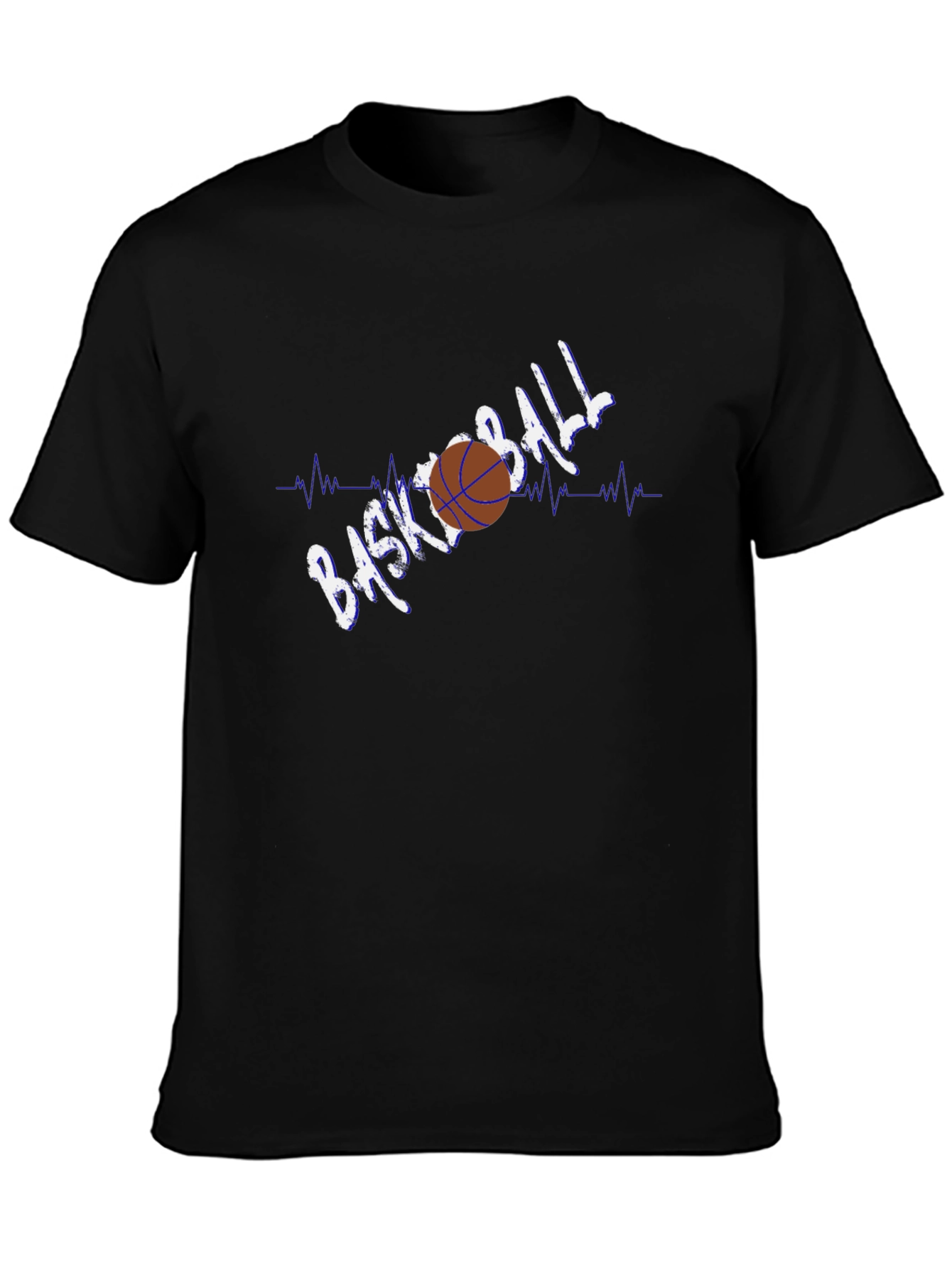 Basketball Heartbeat Graphic T-Shirt