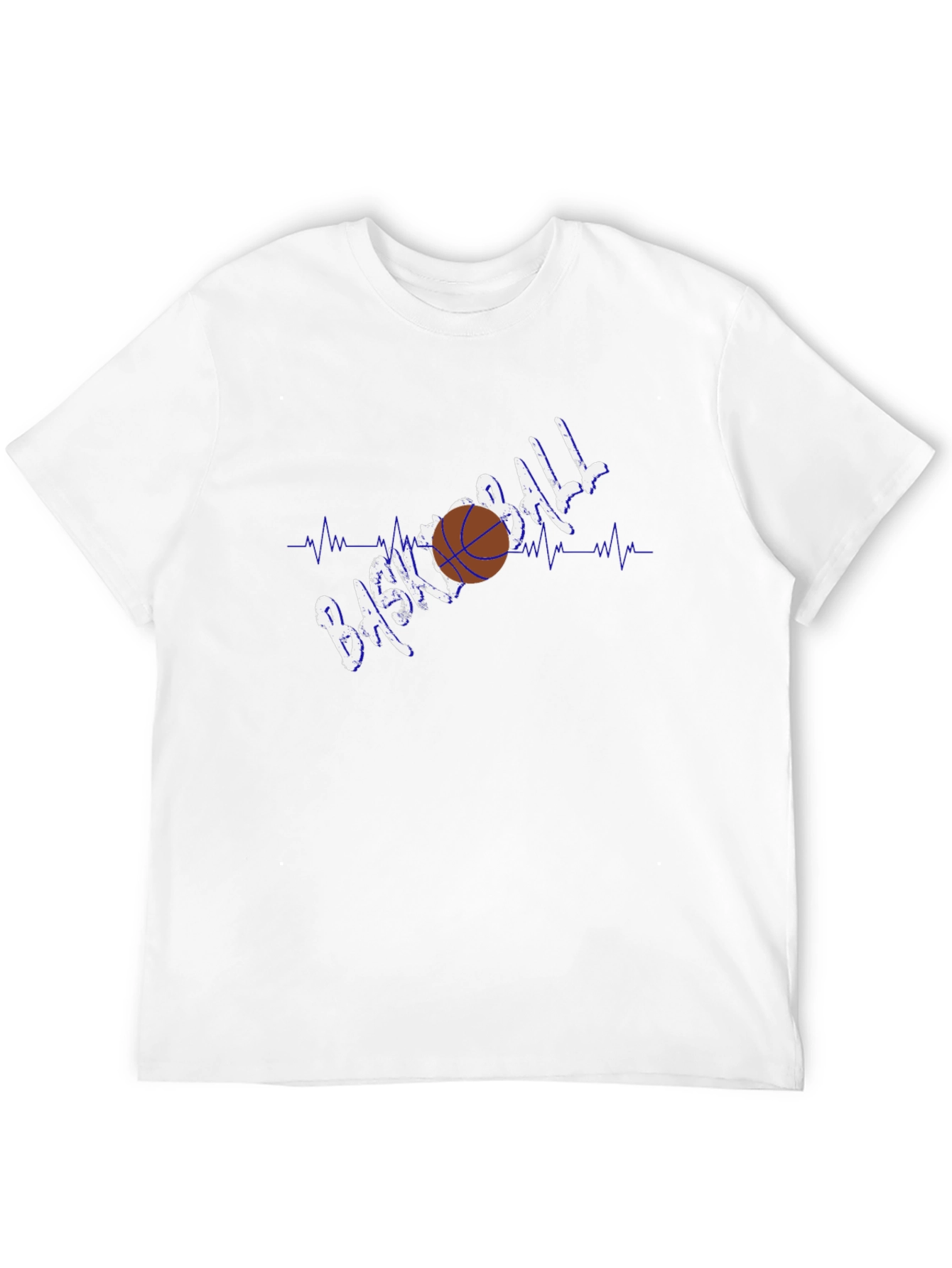 Basketball Heartbeat Graphic T-Shirt