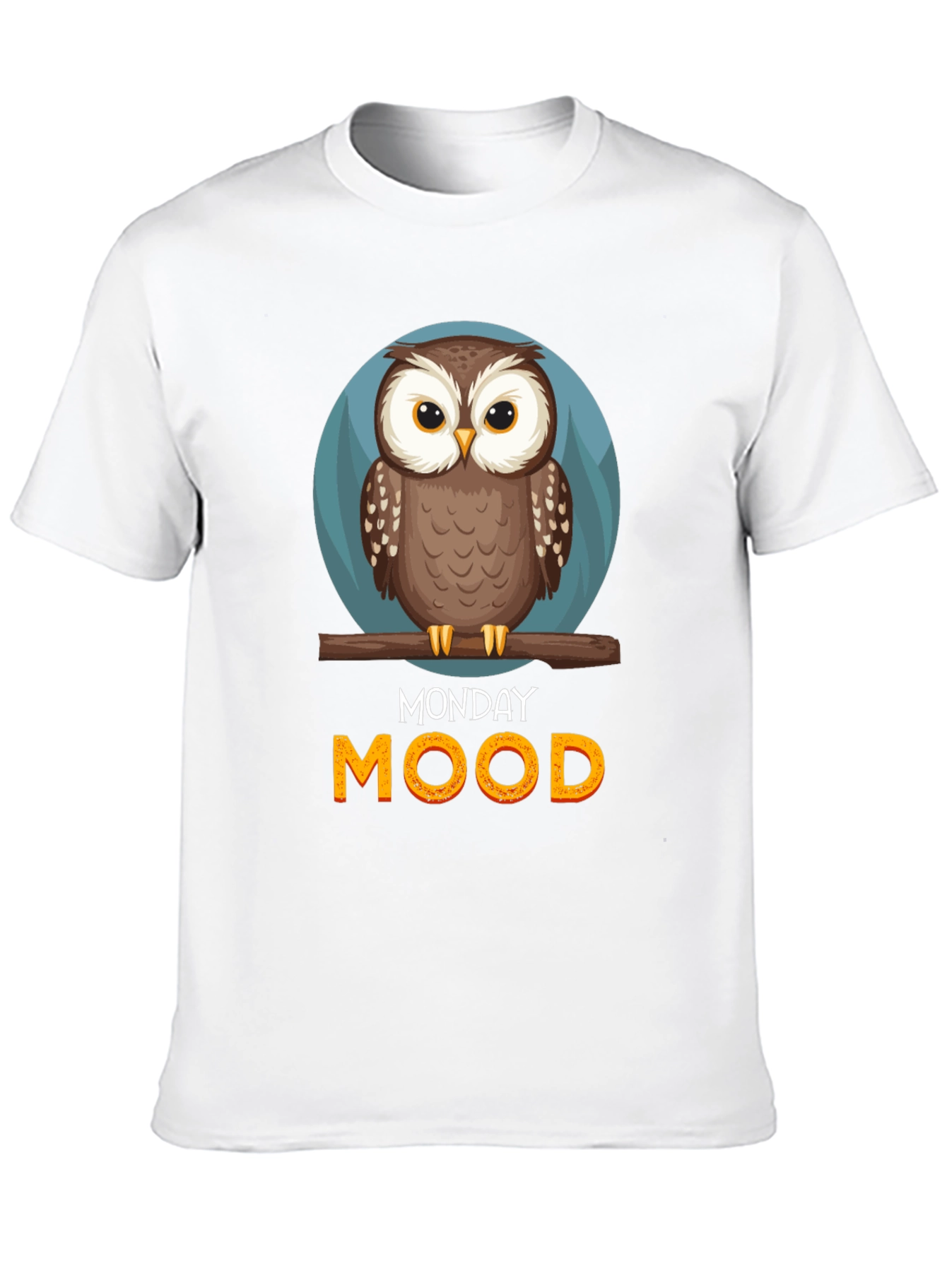 Monday Mood Owl Graphic T-Shirt