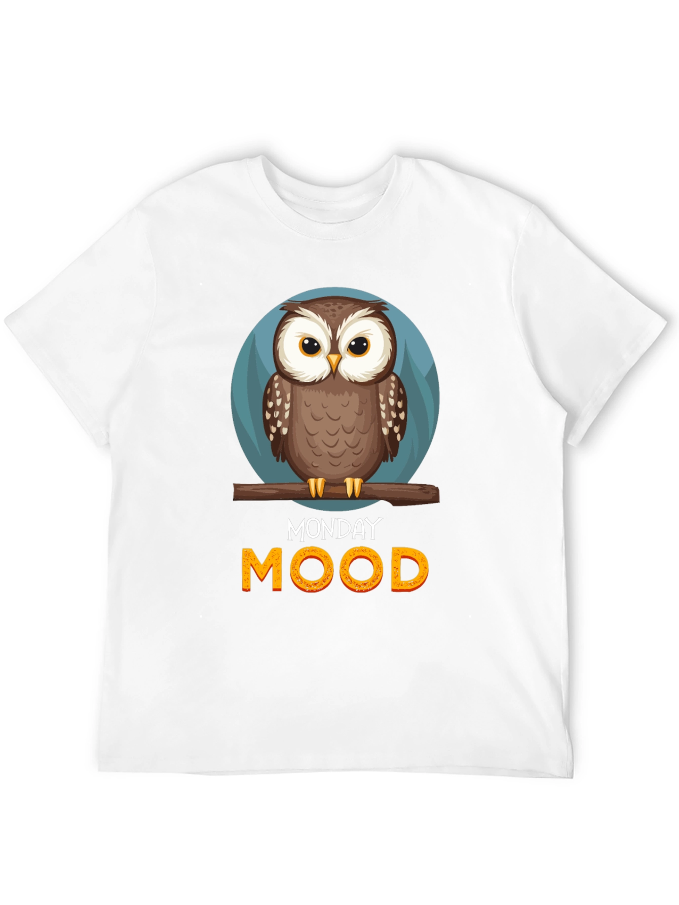 Monday Mood Owl Graphic T-Shirt