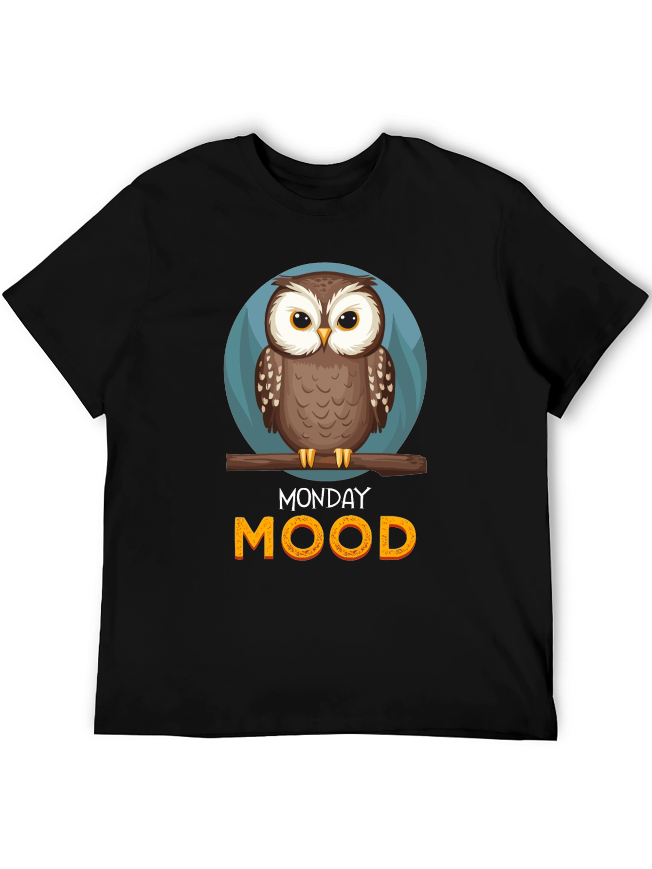 Monday Mood Owl Graphic T-Shirt