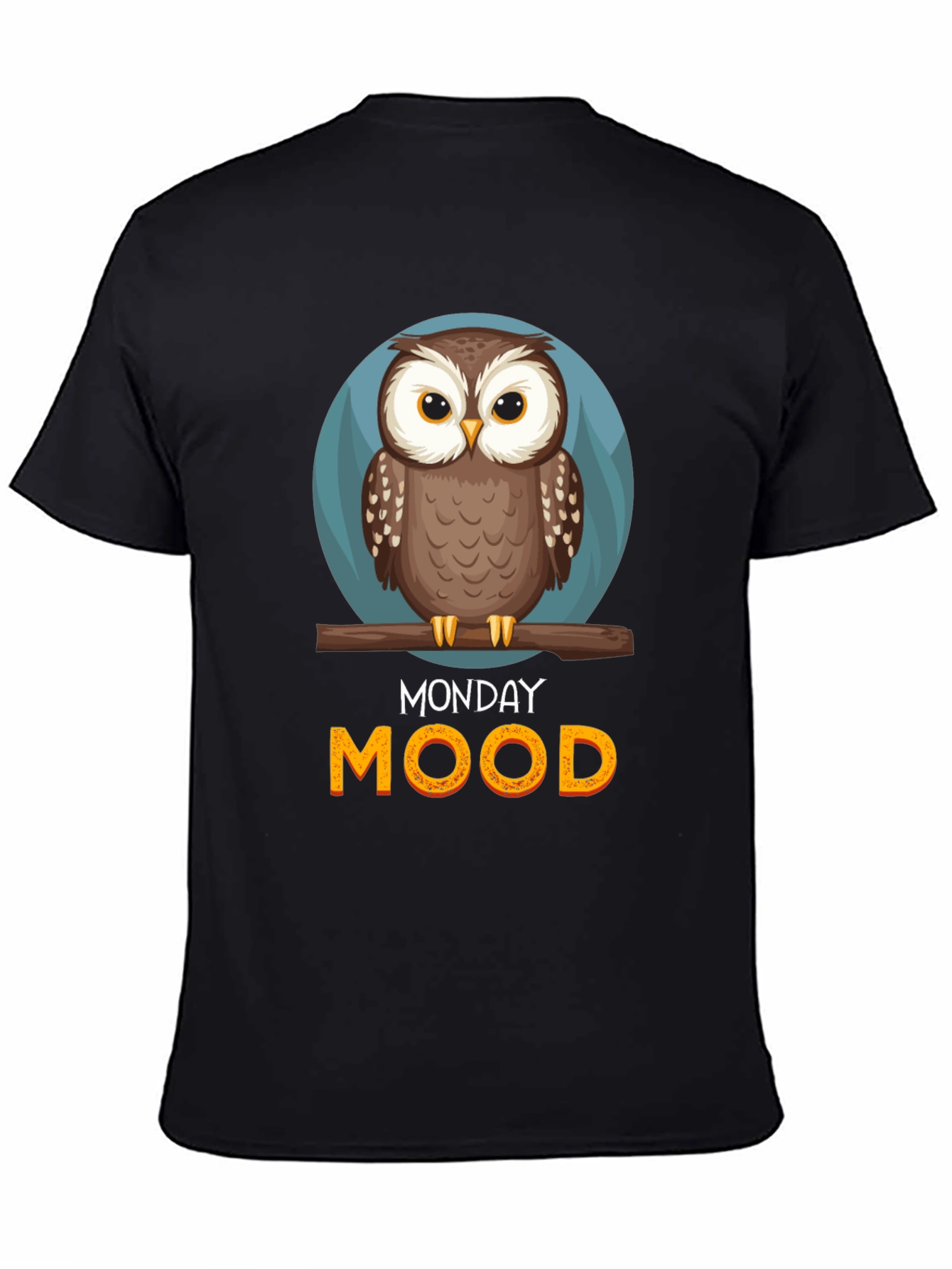 Monday Mood Owl Graphic T-Shirt