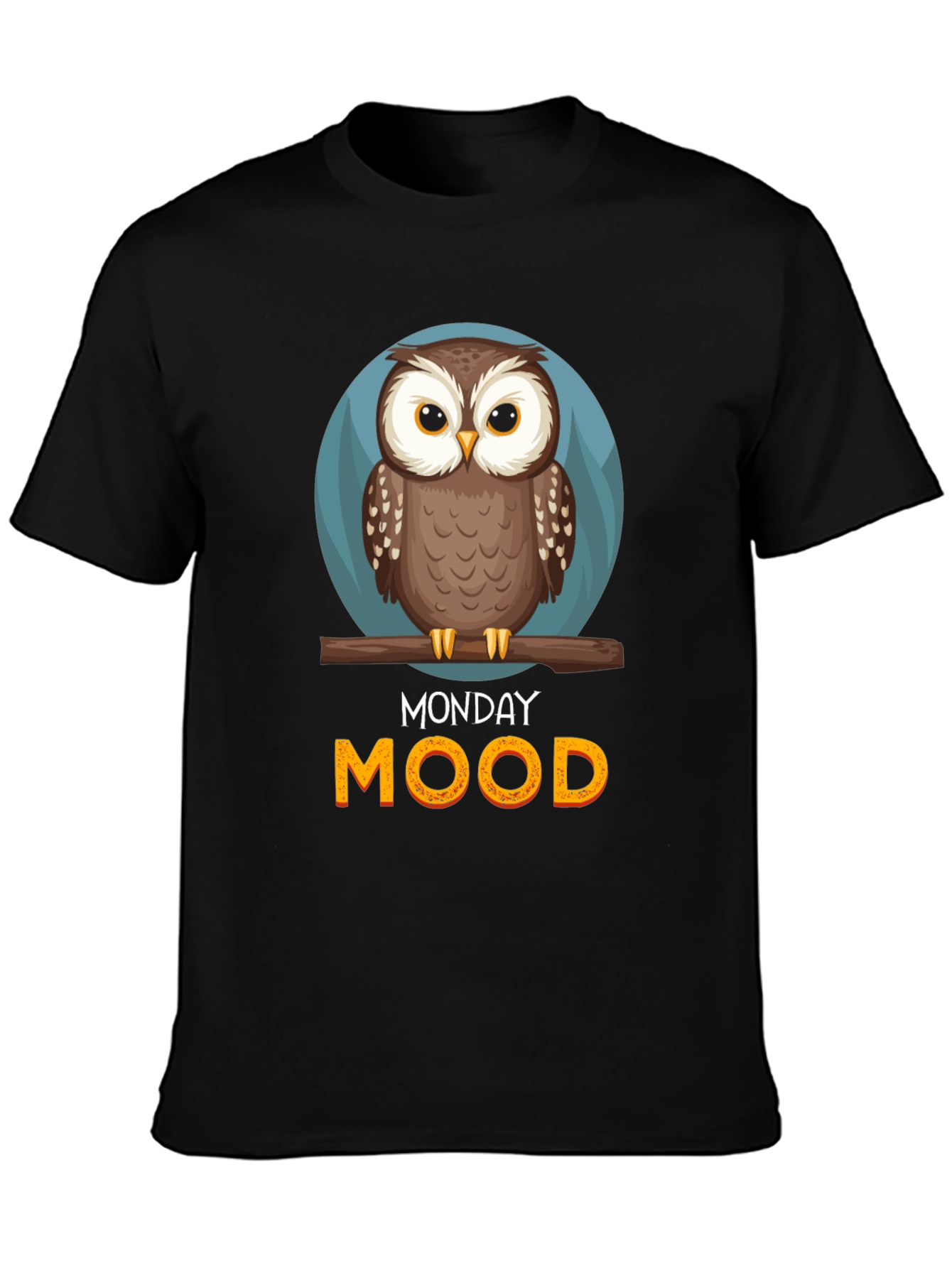 Monday Mood Owl Graphic T-Shirt