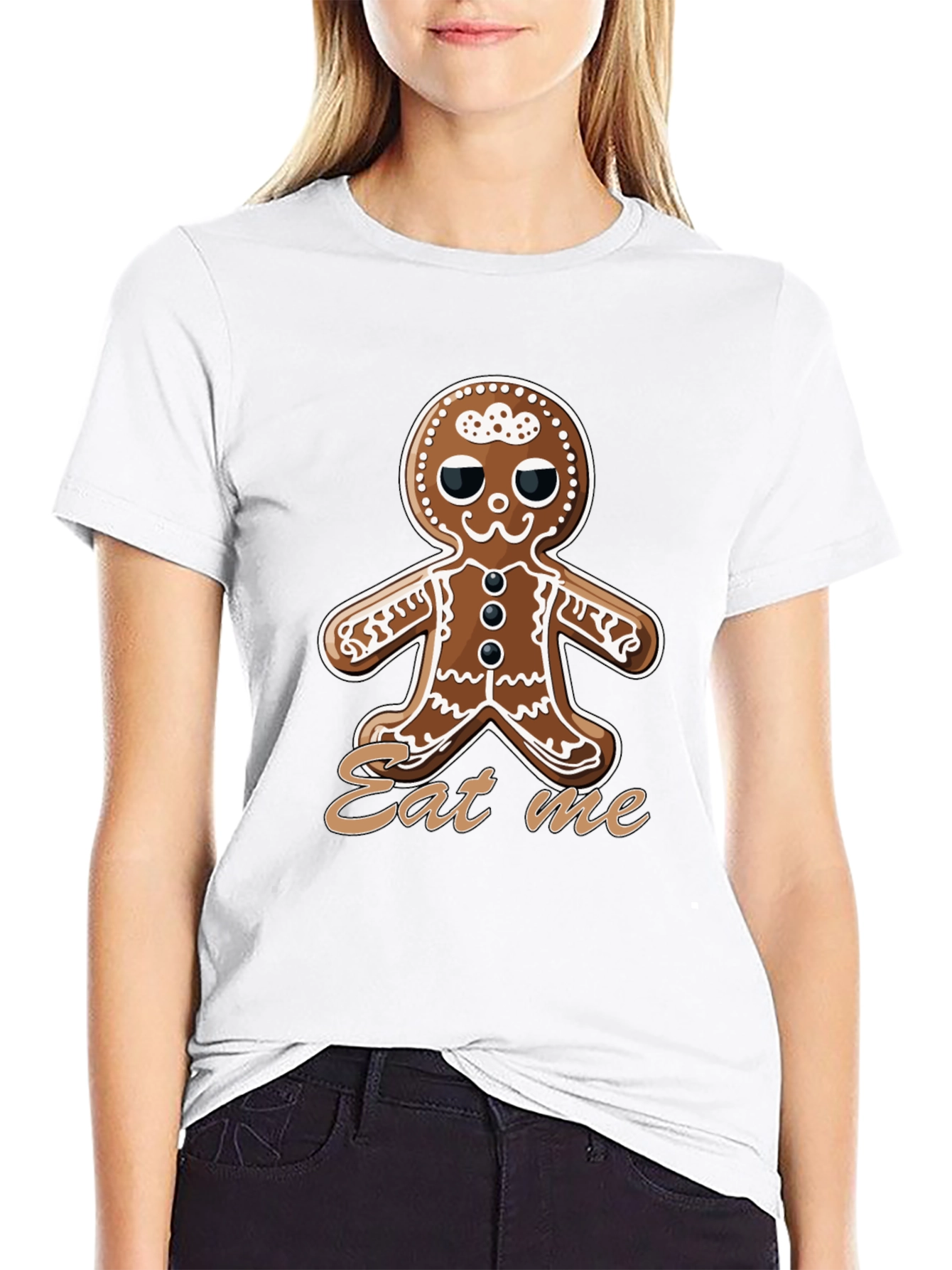 Gingerbread Man Eat Me T-Shirt - Holiday Graphic Tee