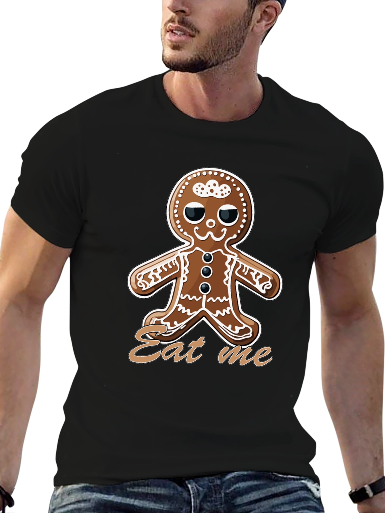 Gingerbread Man Eat Me T-Shirt - Holiday Graphic Tee
