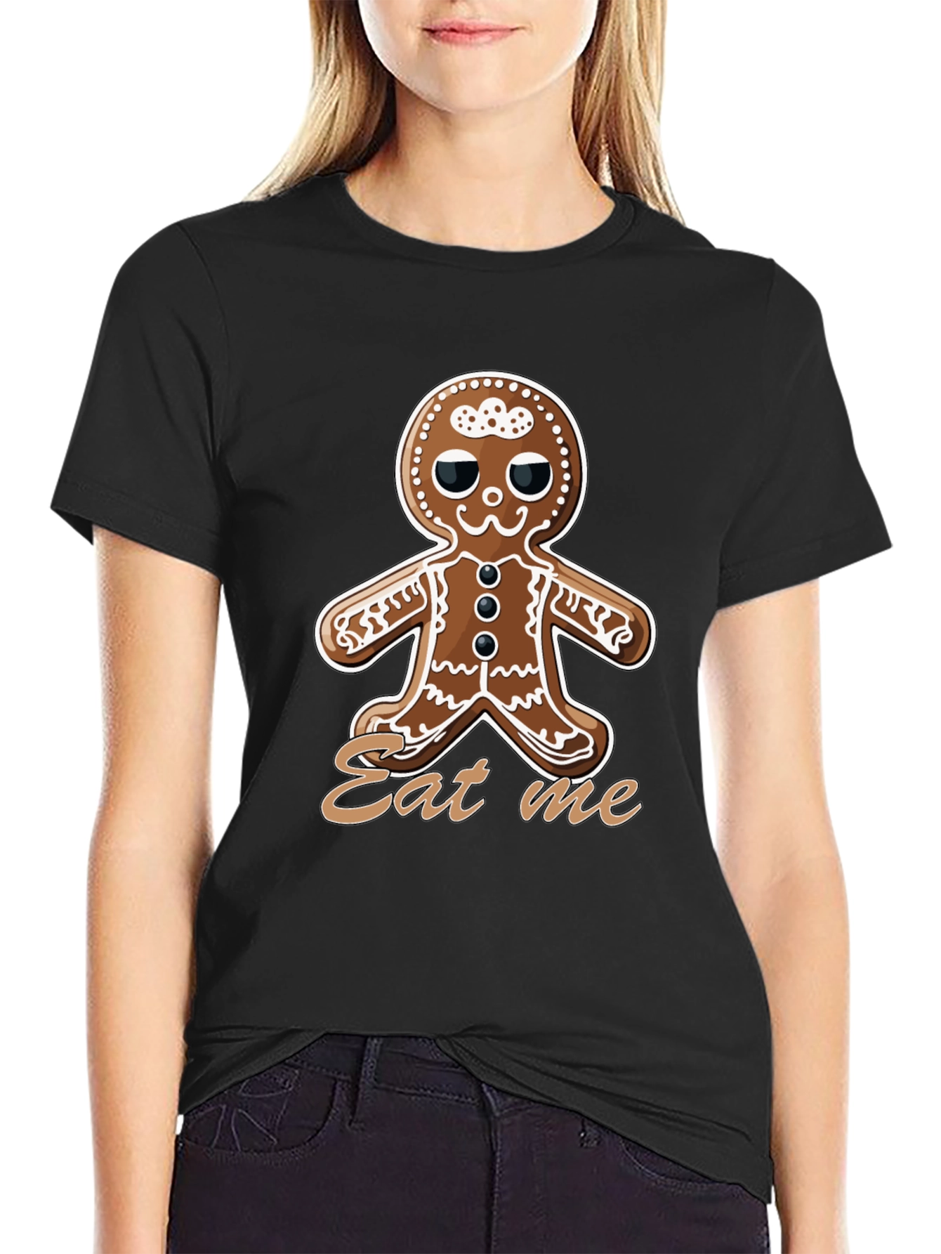 Gingerbread Man Eat Me T-Shirt - Holiday Graphic Tee