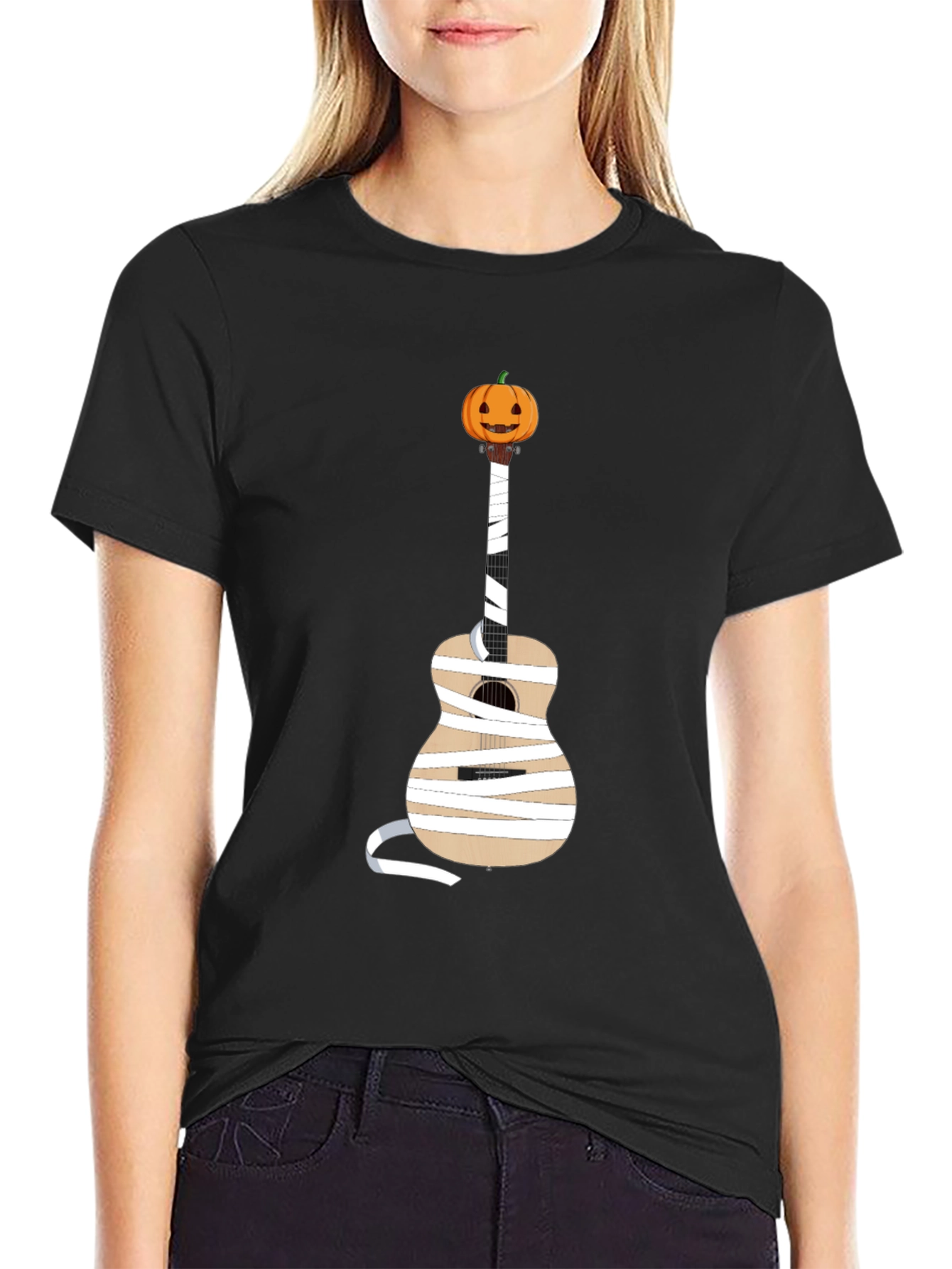 Halloween Mummy Guitar T-Shirt